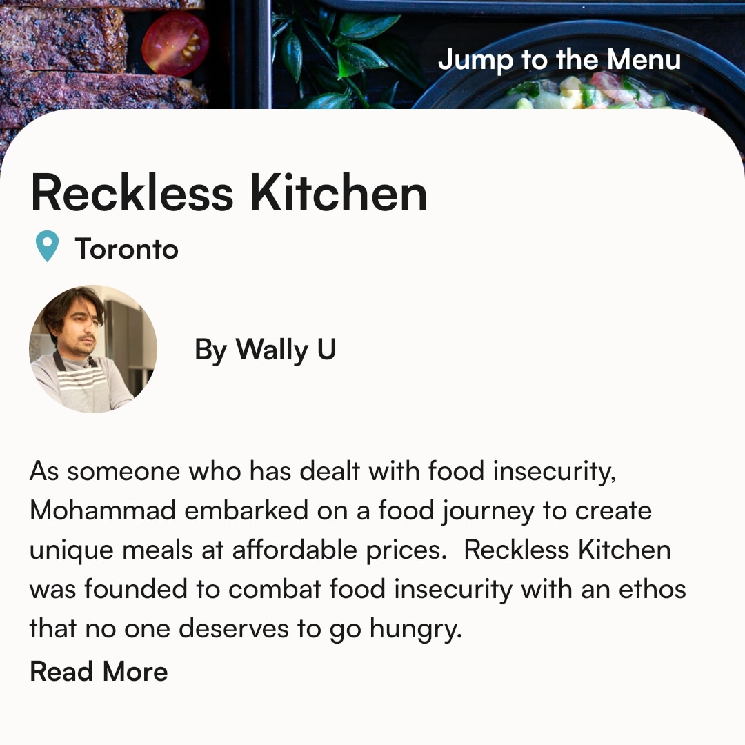 Reckless Kitchen Menu