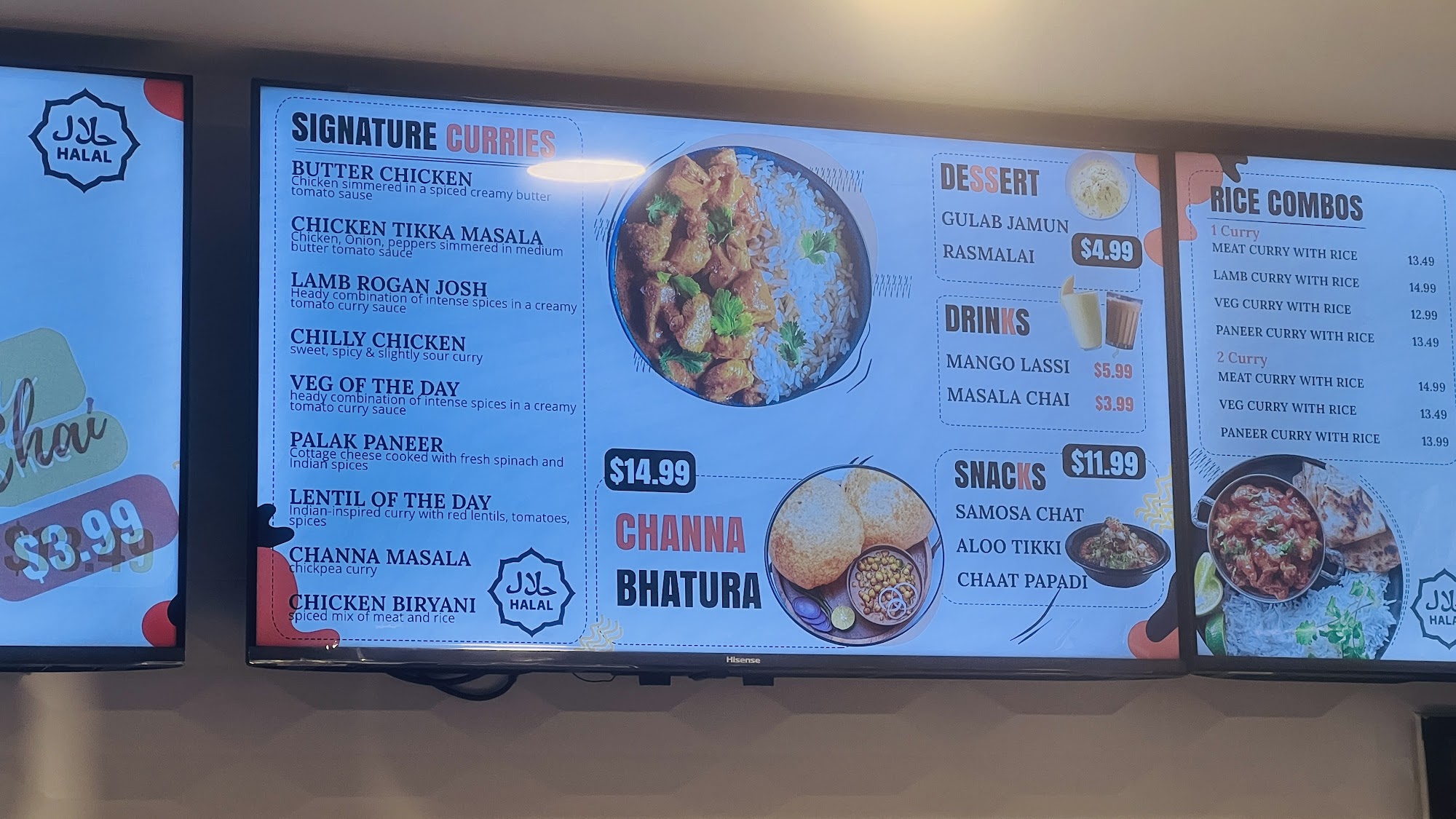The Indian Canteen Menu
