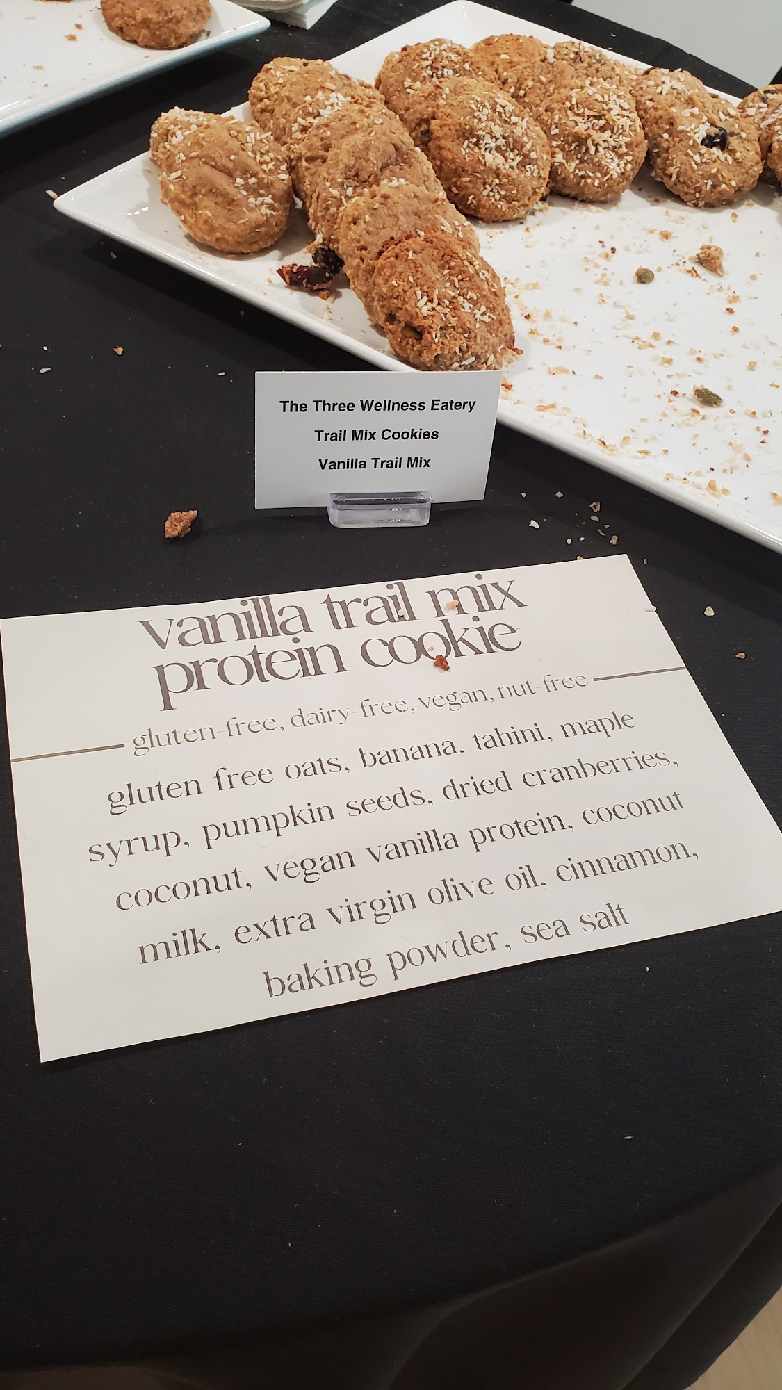 the three - whole food eatery + meal prep service Menu