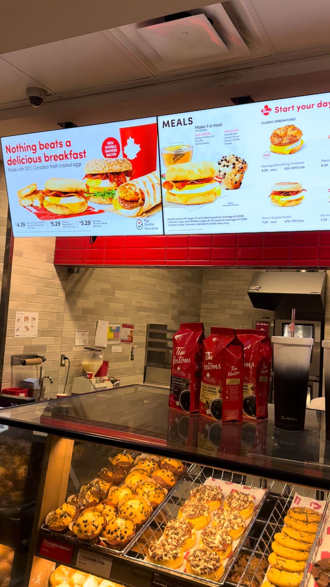 Tim Hortons Menu