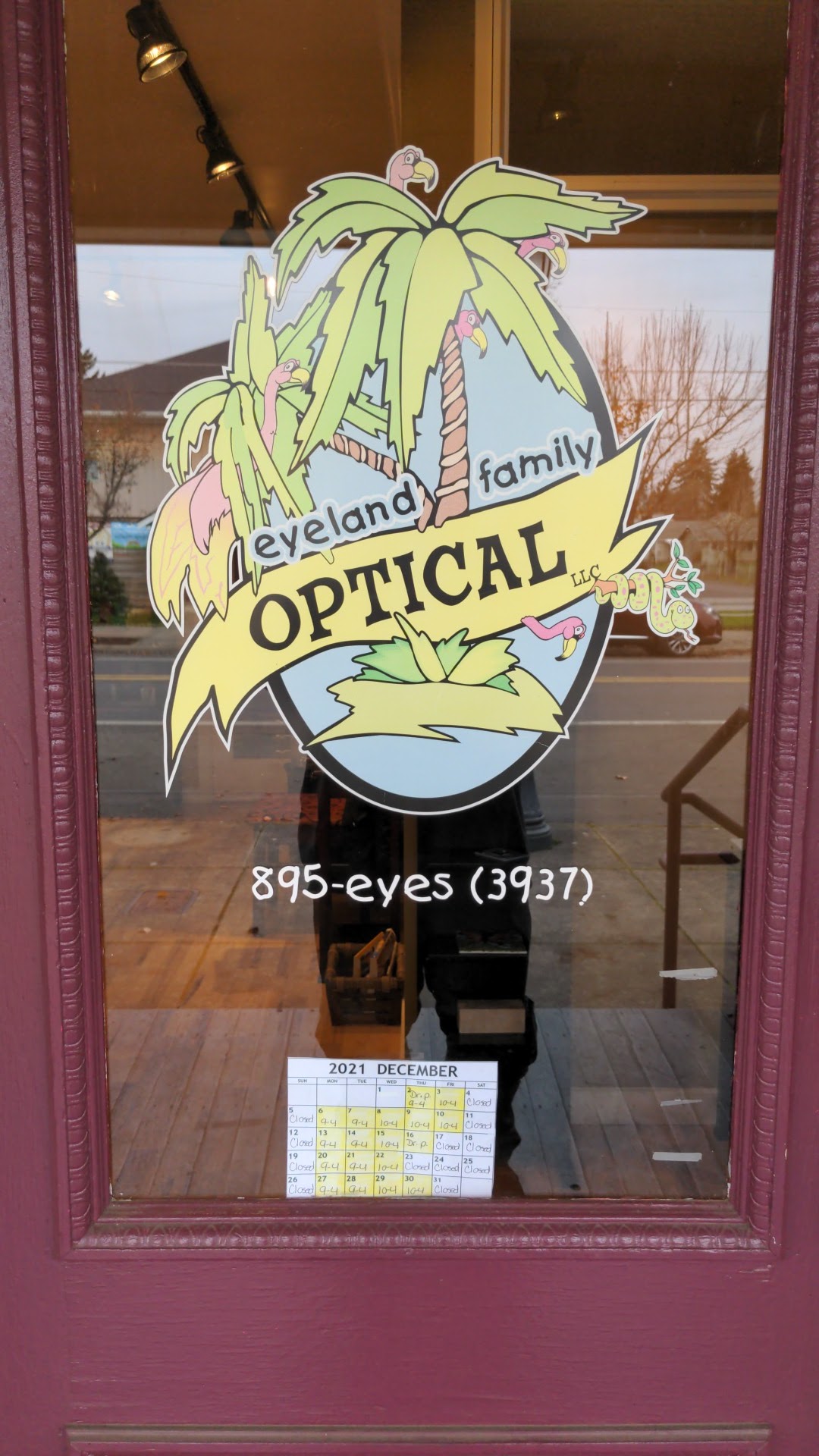 Eyeland Family Optical 281 W Oregon Ave, Creswell Oregon 97426