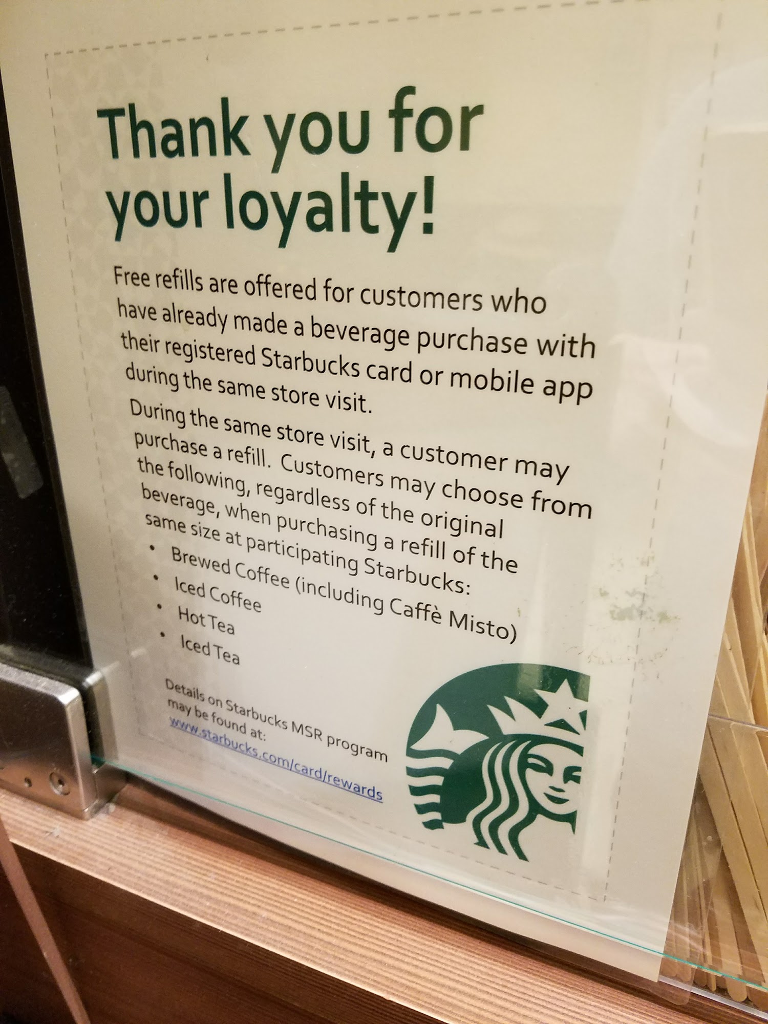 Starbucks Menu
