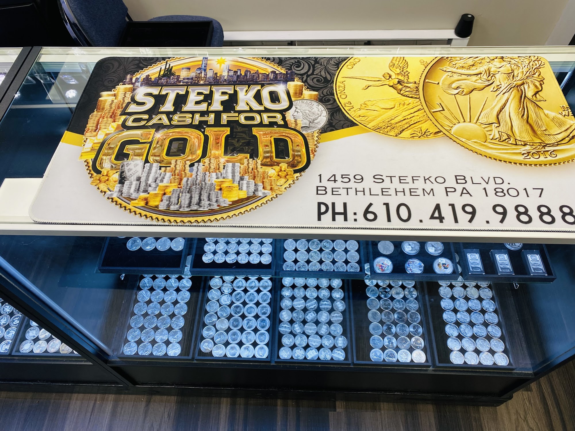 STEFKO CASH FOR GOLD SILVER COINS JEWELRY AND BULLION