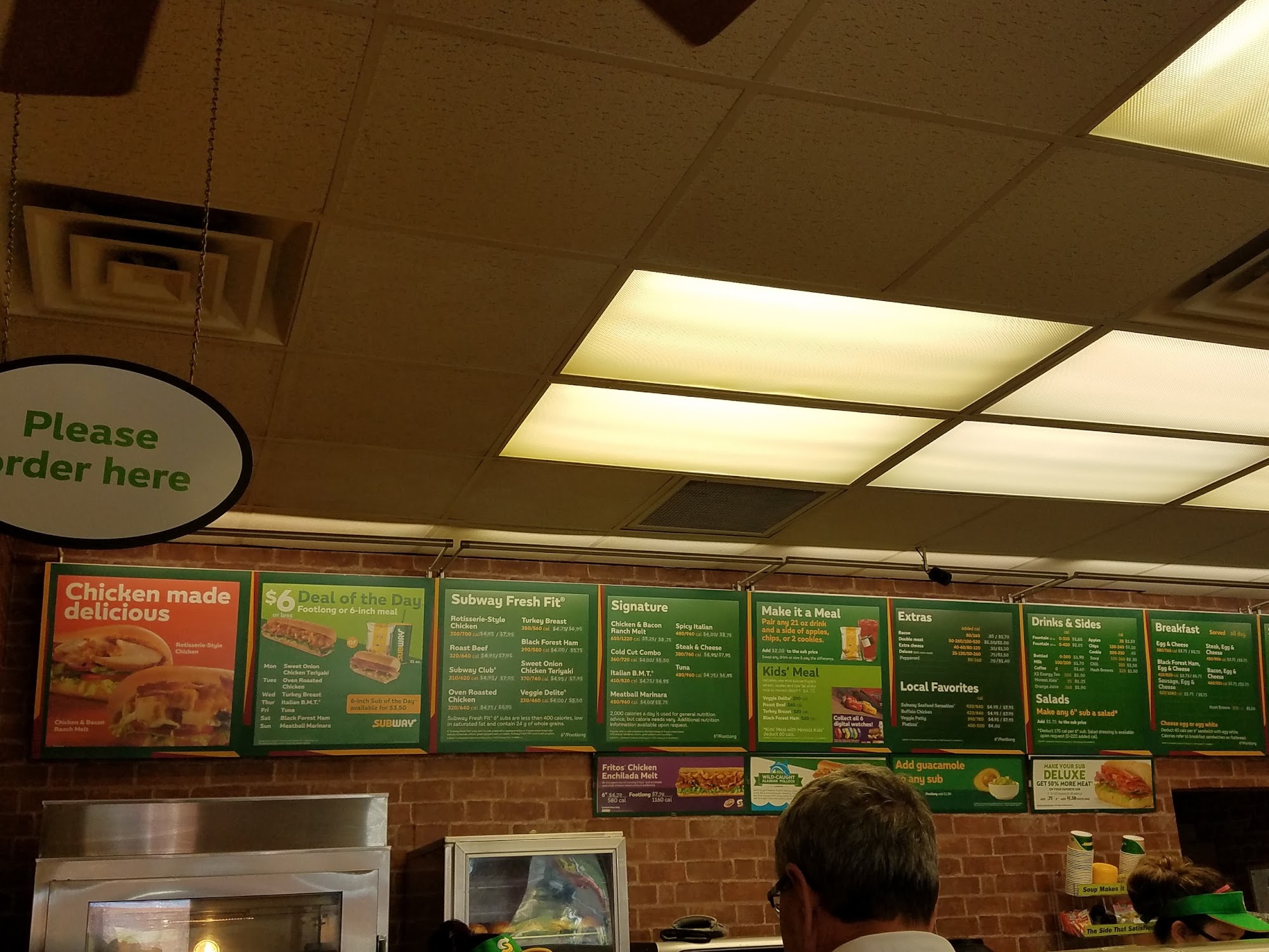 Subway Menu