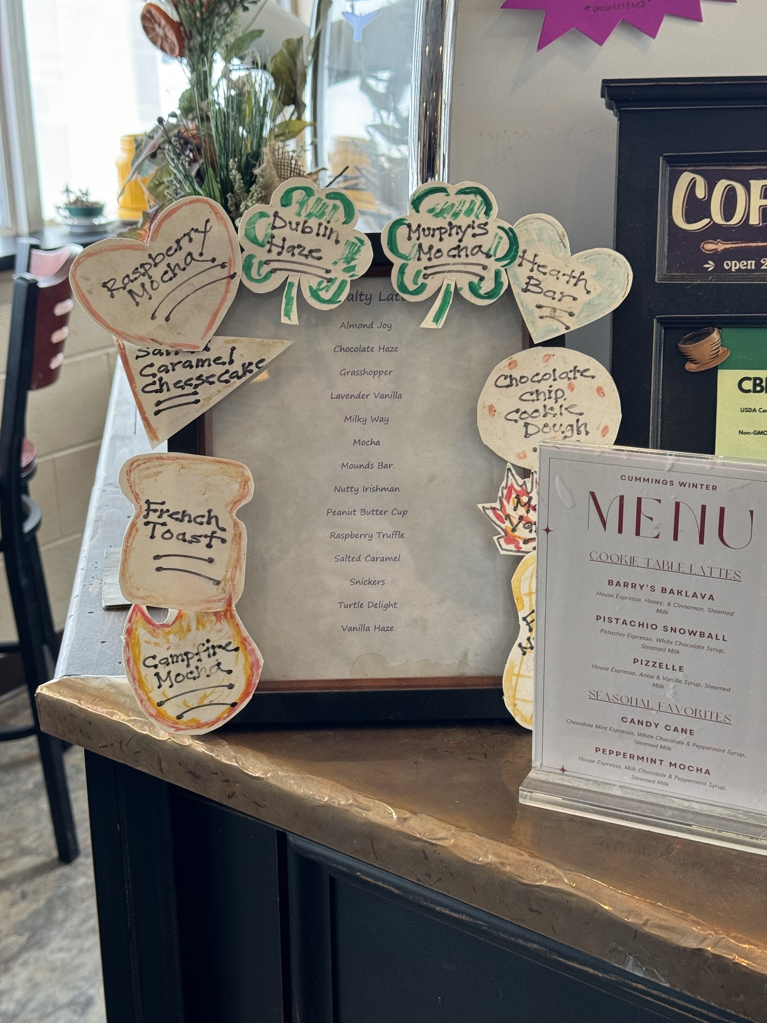 Cummings Candy & Coffee West Menu