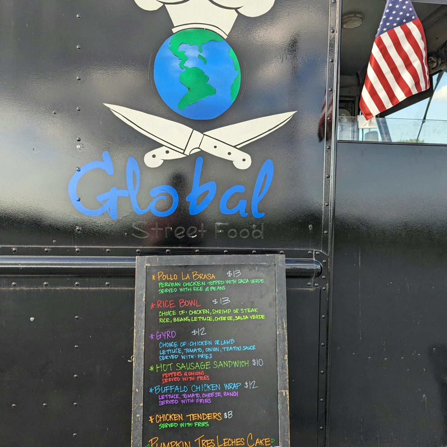 Global Street Foods Menu