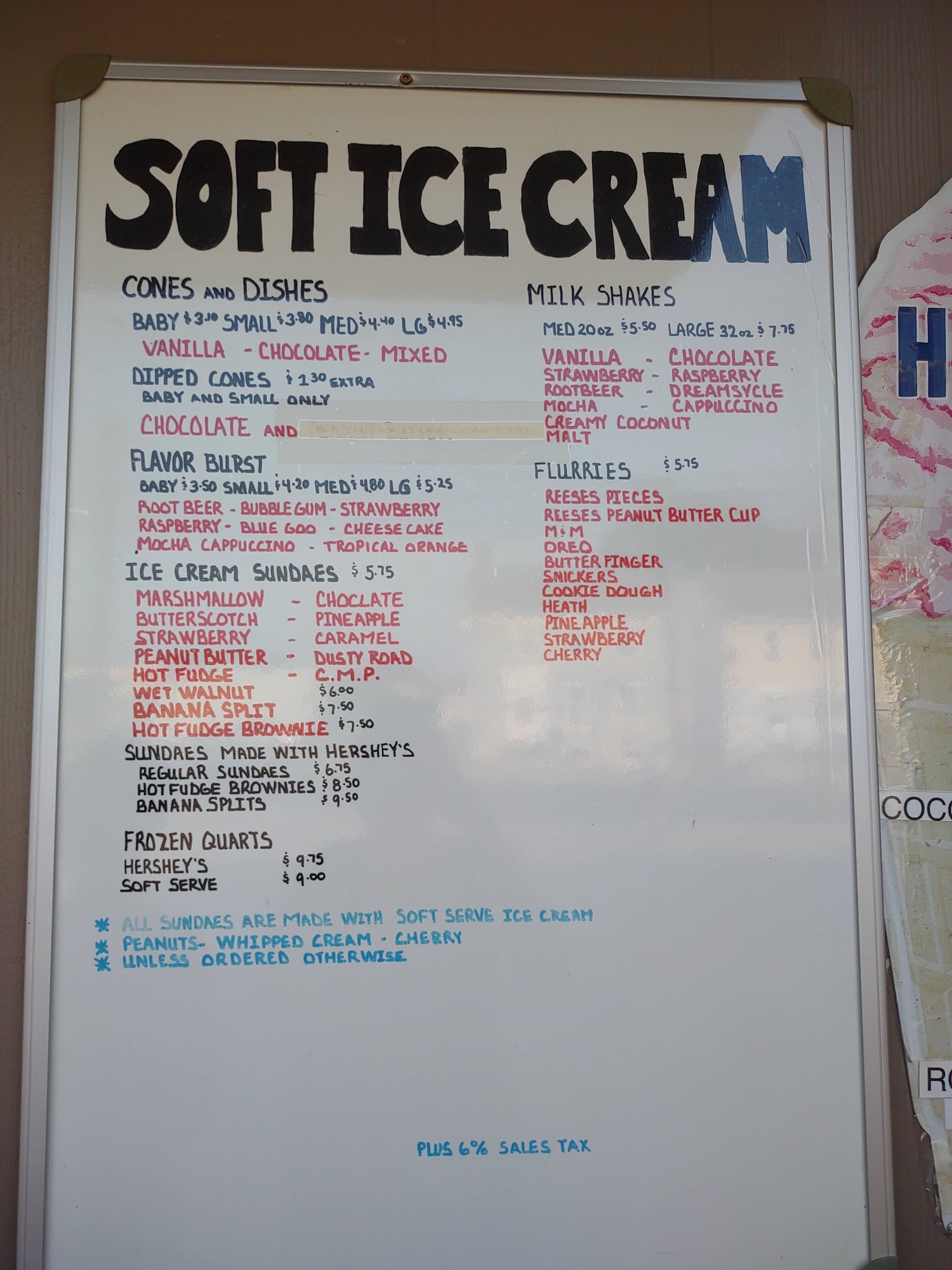 Crab Shack Menu