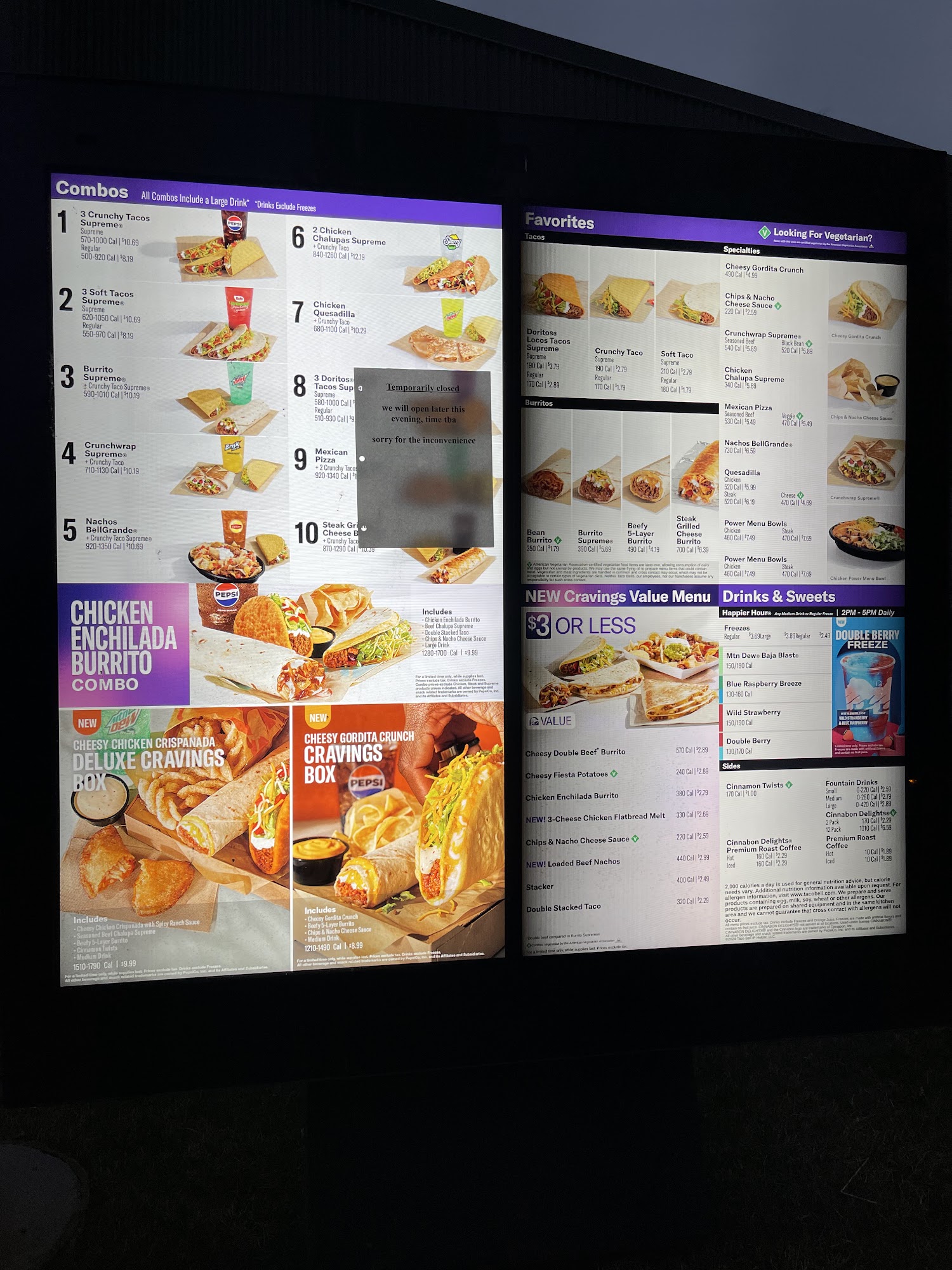 Taco Bell Menu