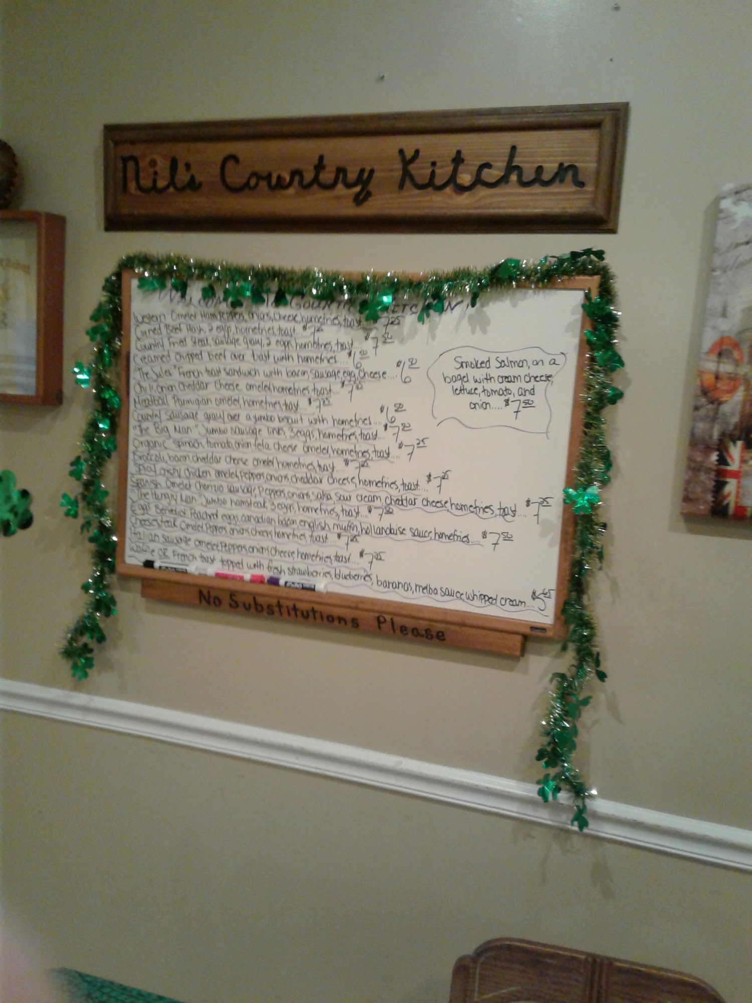 Country Kitchen Menu