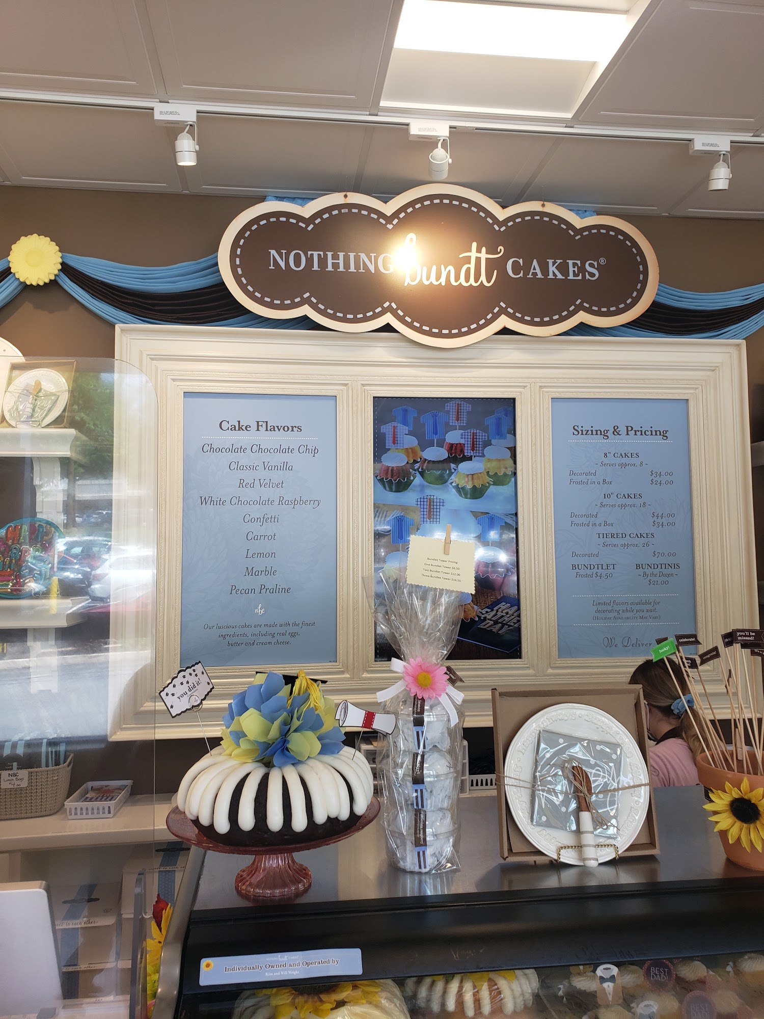 Nothing Bundt Cakes Menu