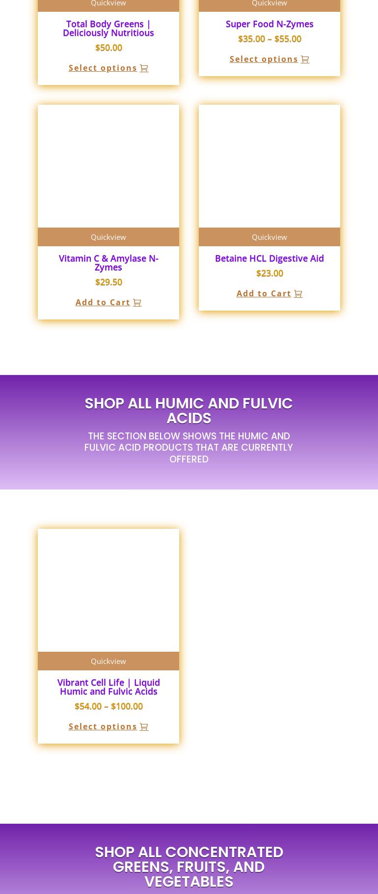 Schweitzer Formula Menu