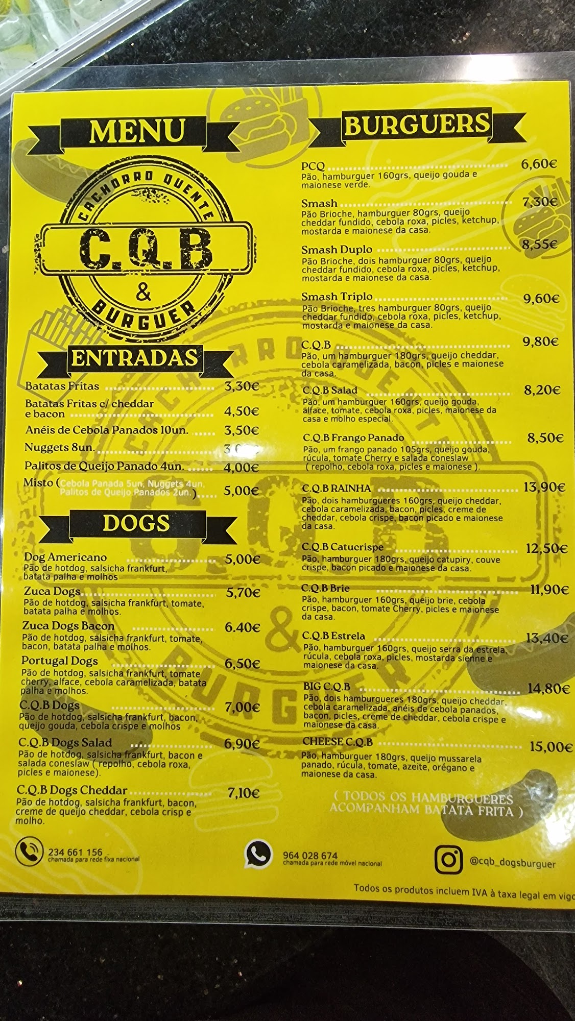 CQB Menu