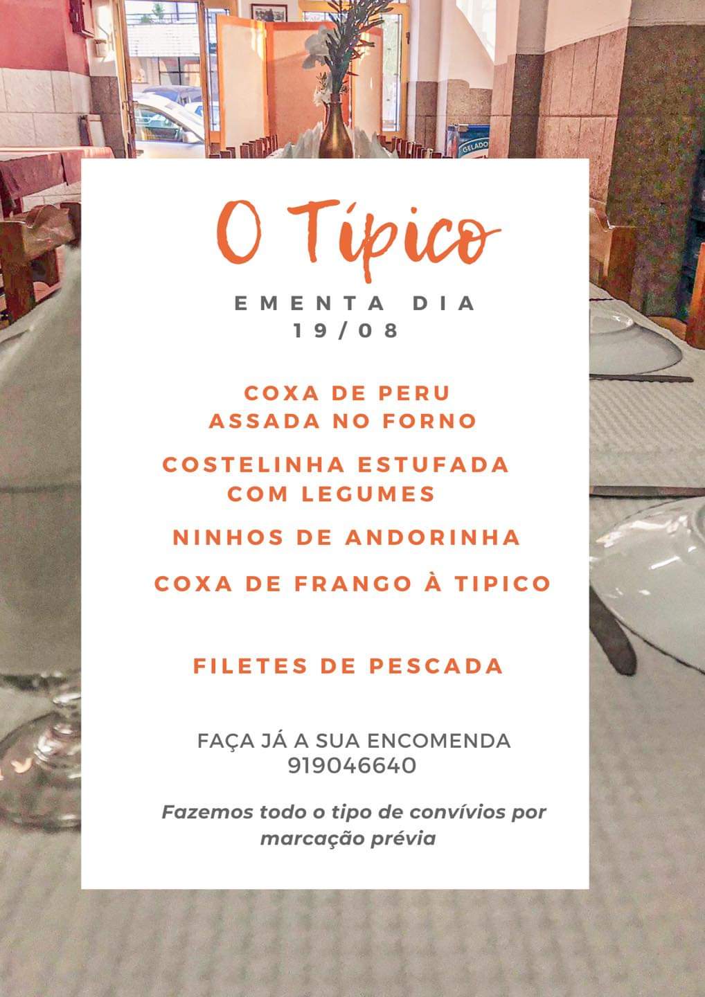 Tasquinha Regional O Típico Menu