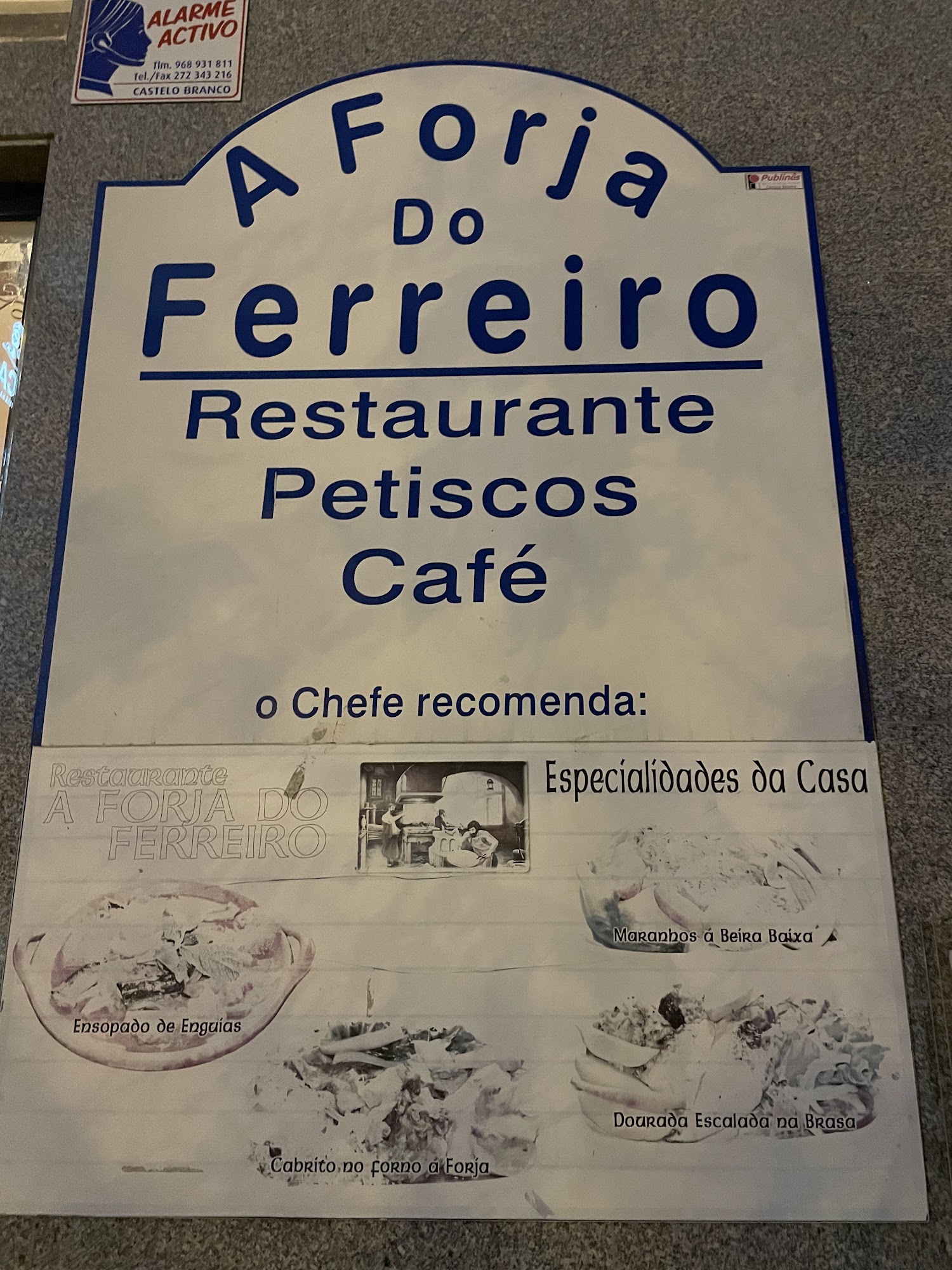 A Forja do Ferreiro Menu