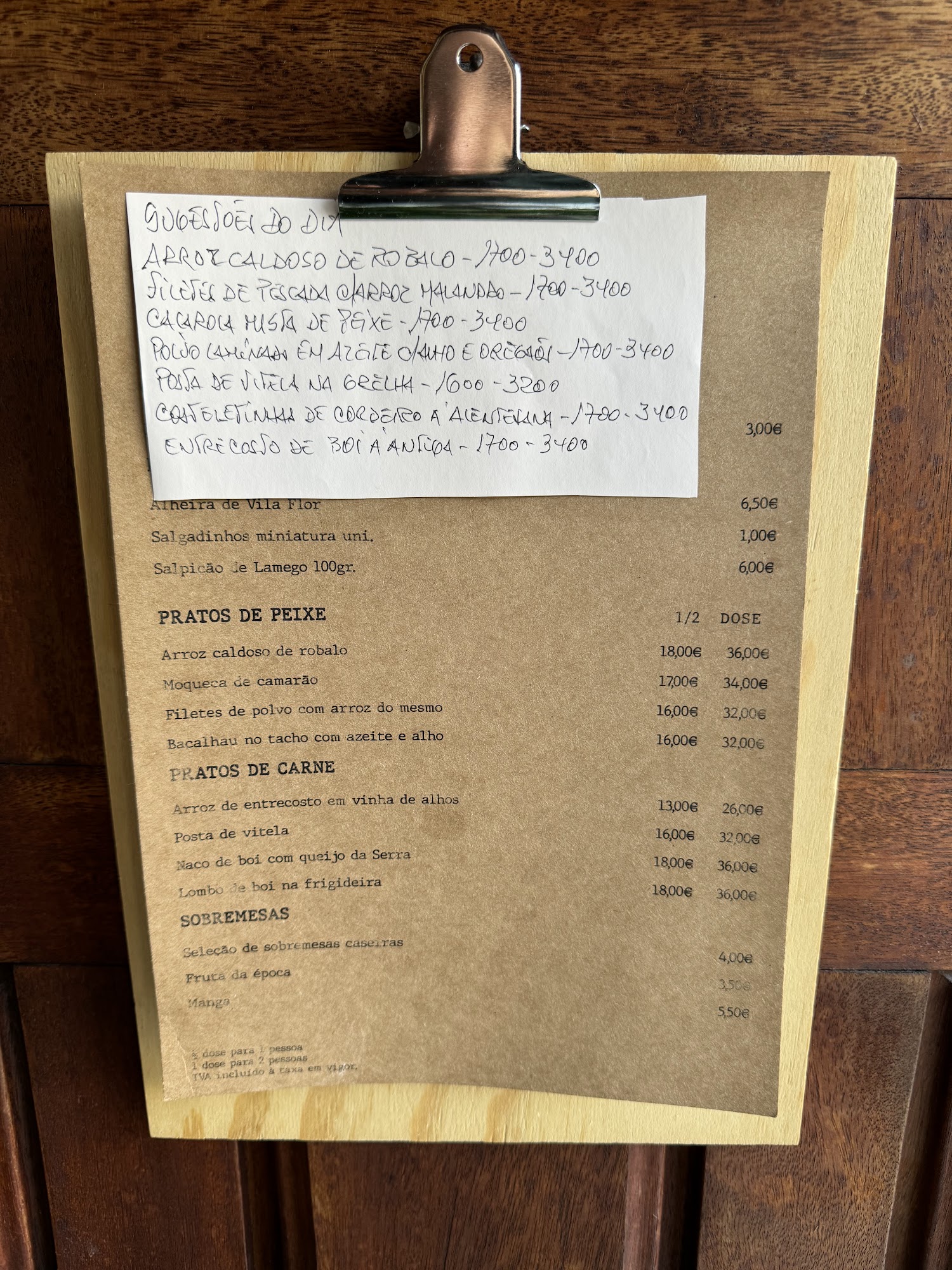 Toca da Formiga Menu