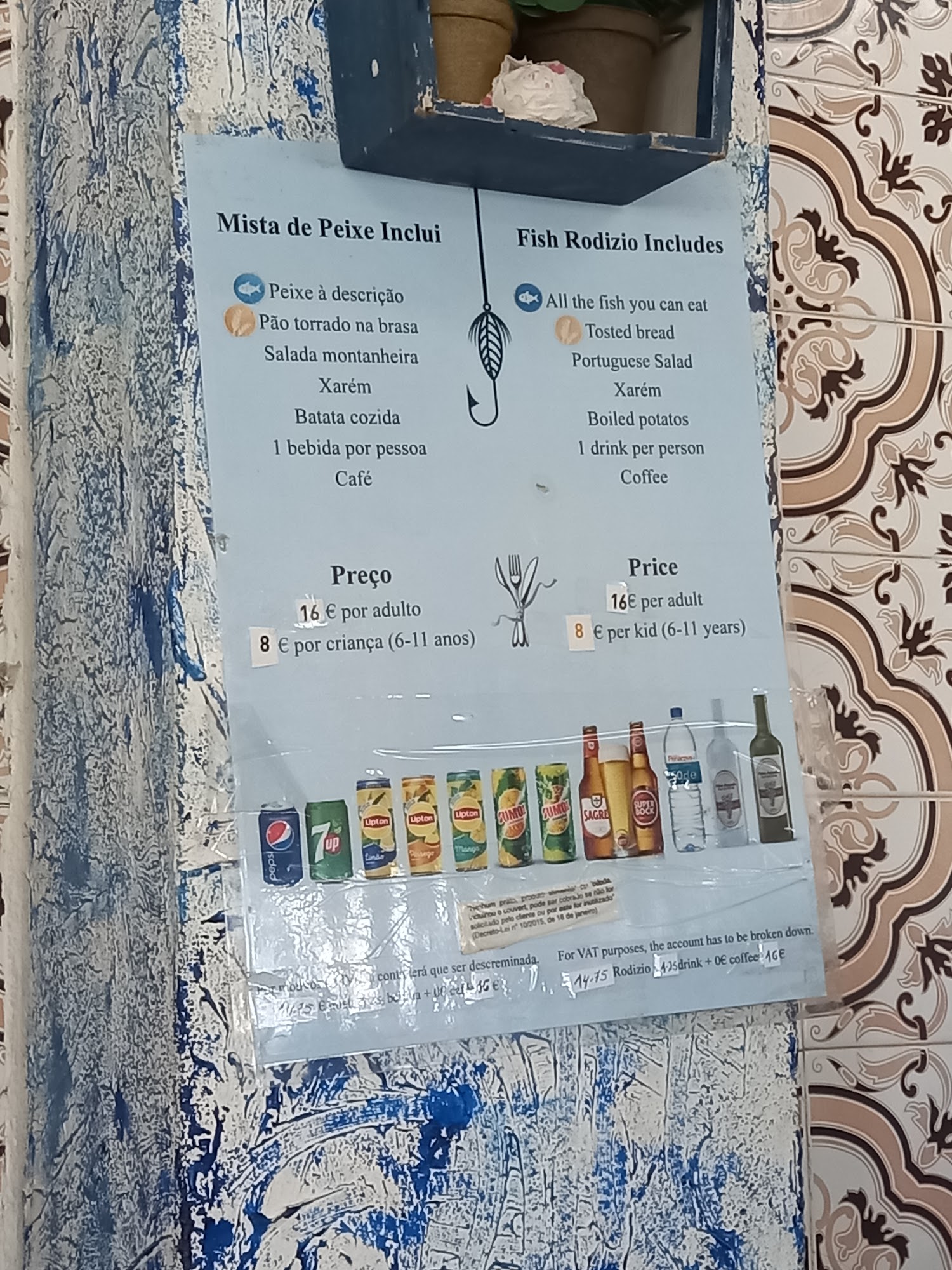 Moinhos do Grelha Menu
