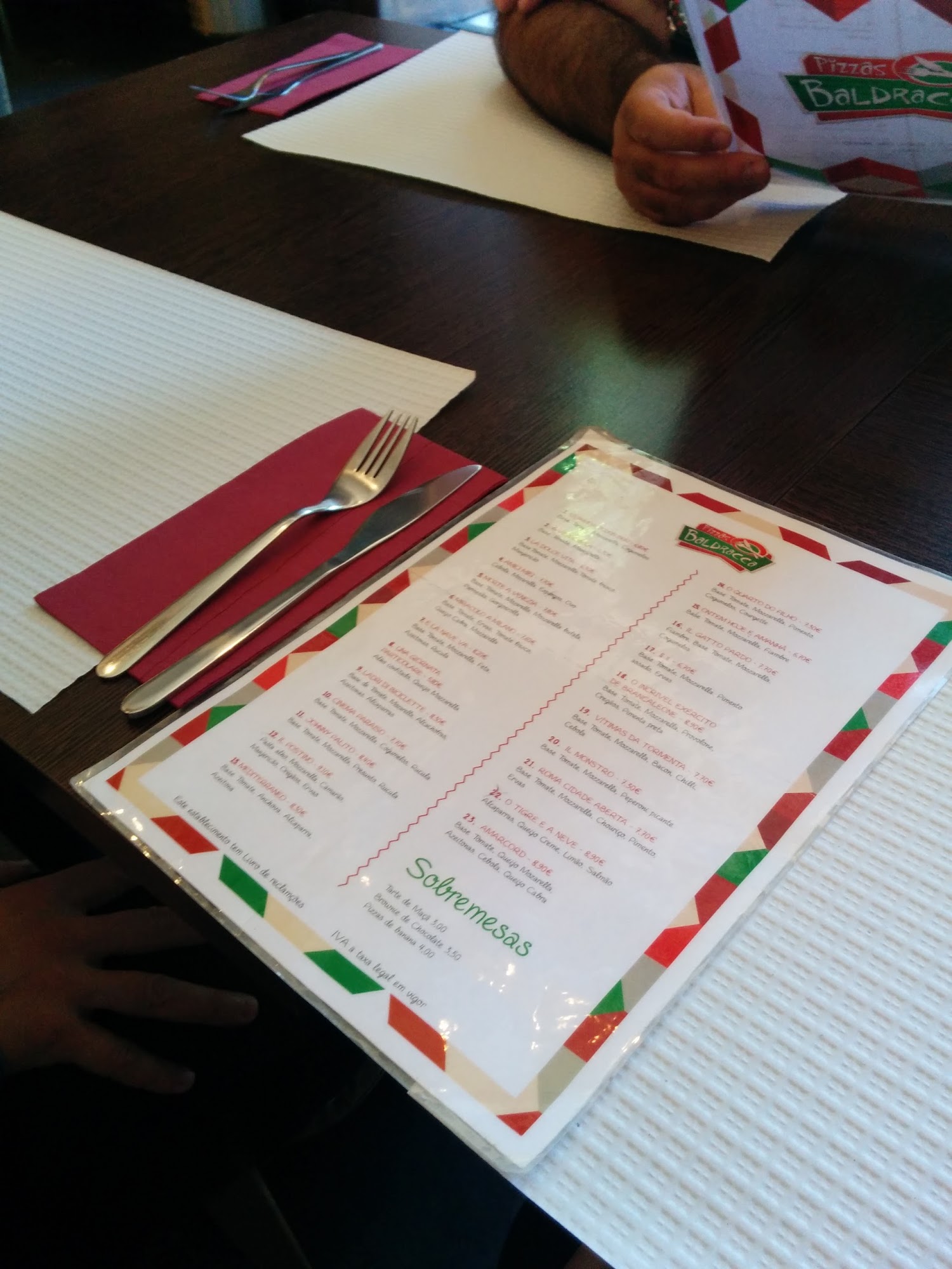 Cafetaria do Cinema de São Jorge (Nova gerência) Menu