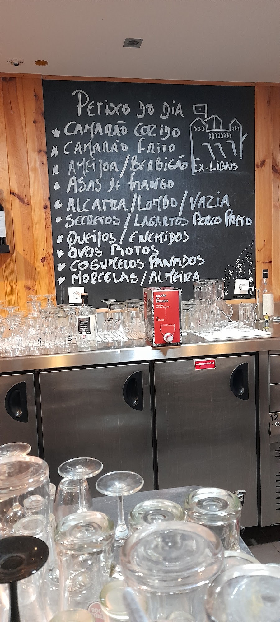 Ex-Libris tasca bar Menu