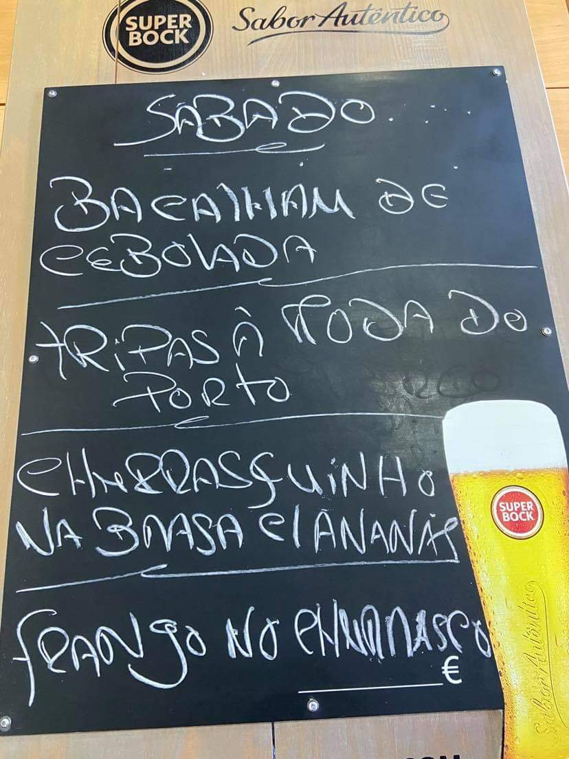 Padaria Pastelaria snack-bar Vieira Menu