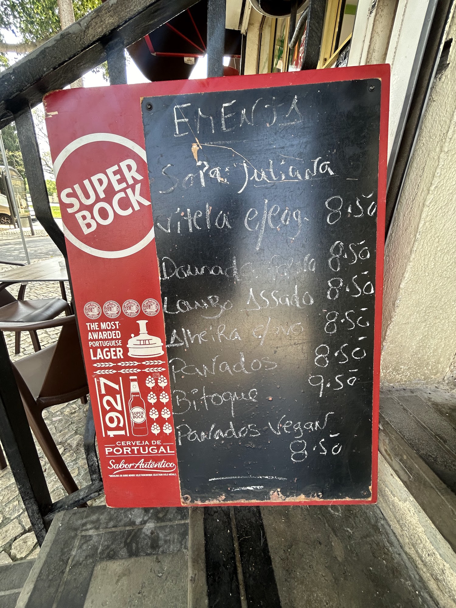 Restaurante Cata-Sol Menu