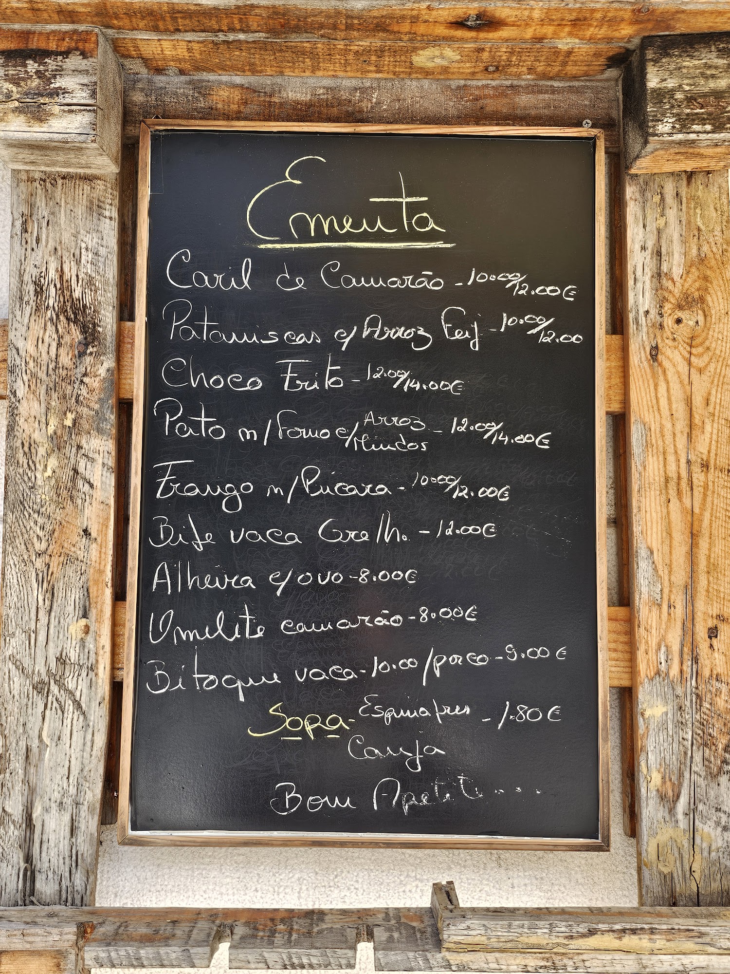 Snack Bar Amoreiras Menu