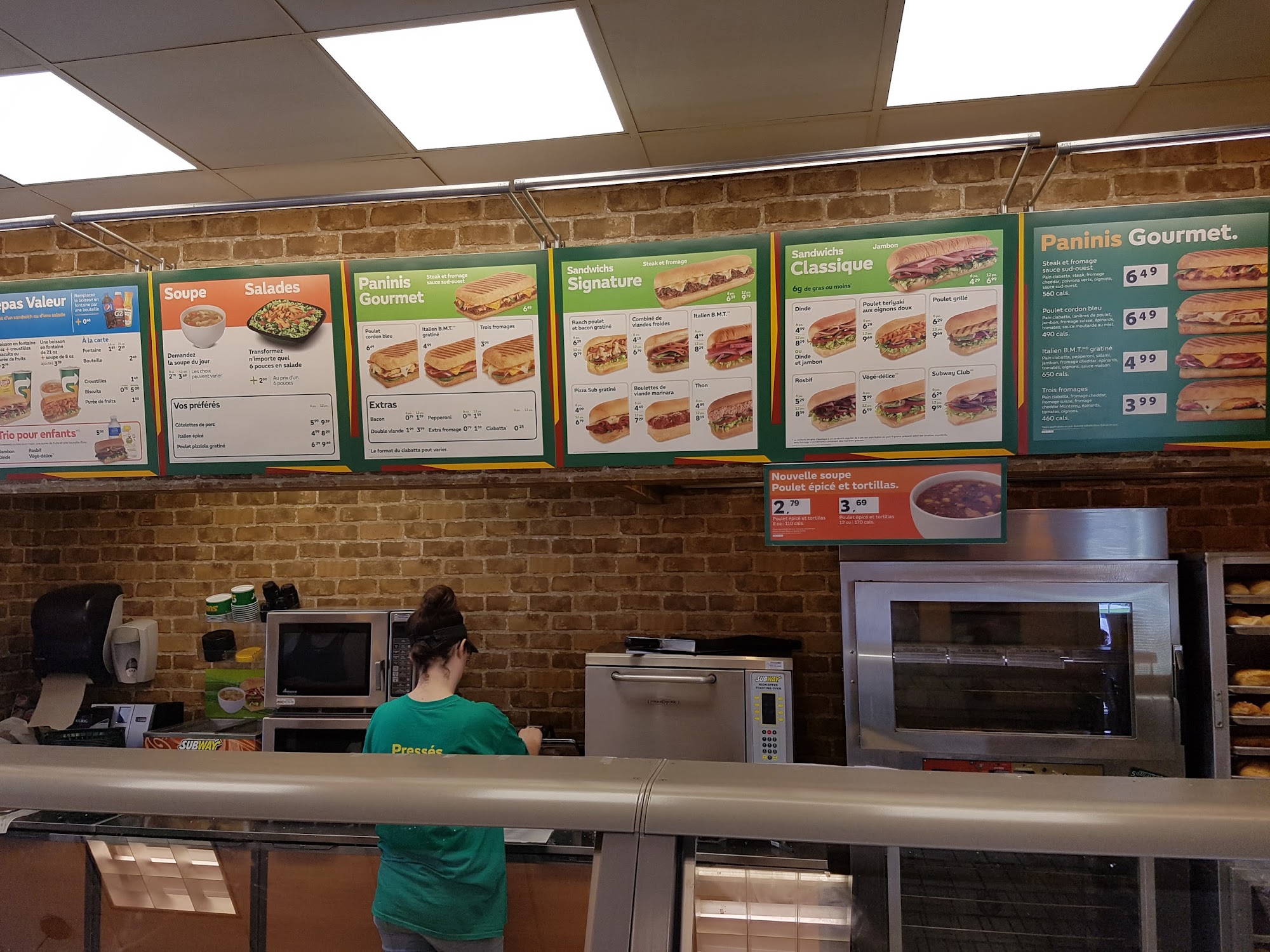 Subway Menu