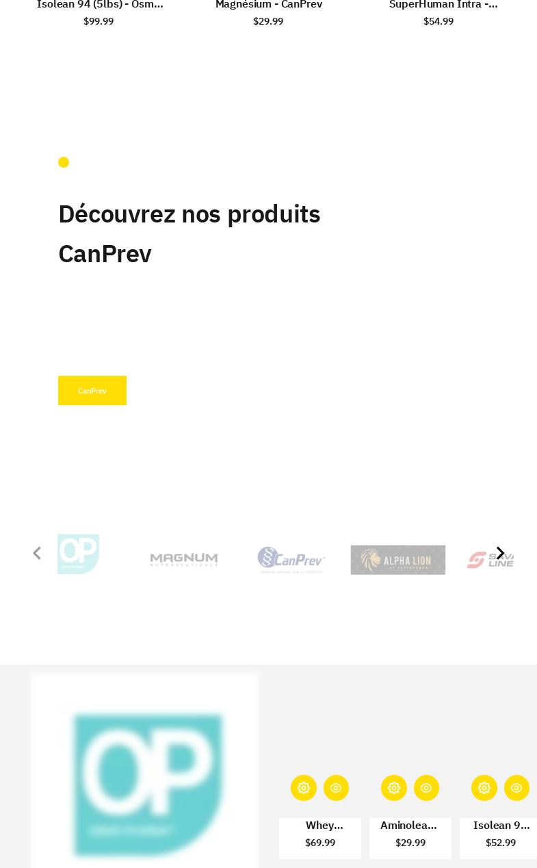 Vita Santé Nutrition Menu