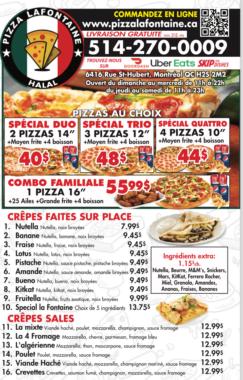 Pizza Lafontaine Halal (Plaza), Montreal - Menu, Reviews (77), Photos ...