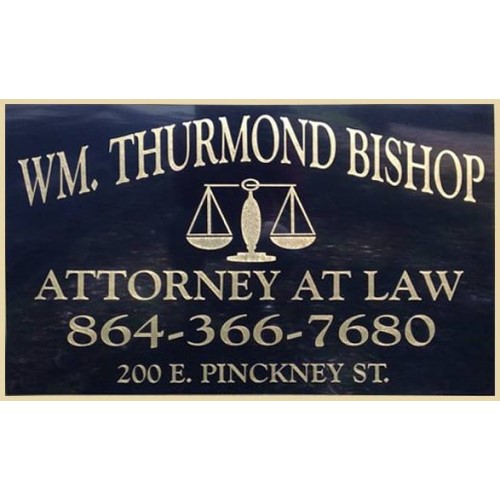 Bishop Wm Thurmond Attorney At Law 200 E Pinckney St, Abbeville South Carolina 29620