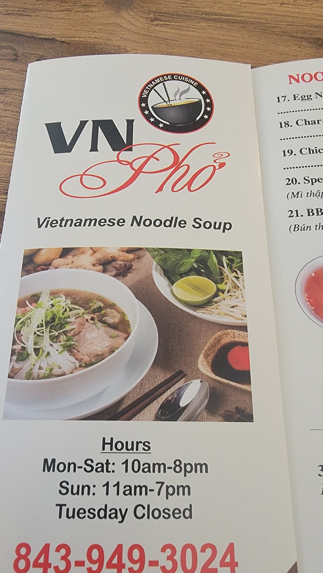 Vn Pho Bluffton Menu Reviews 54 Photos Restaurantji