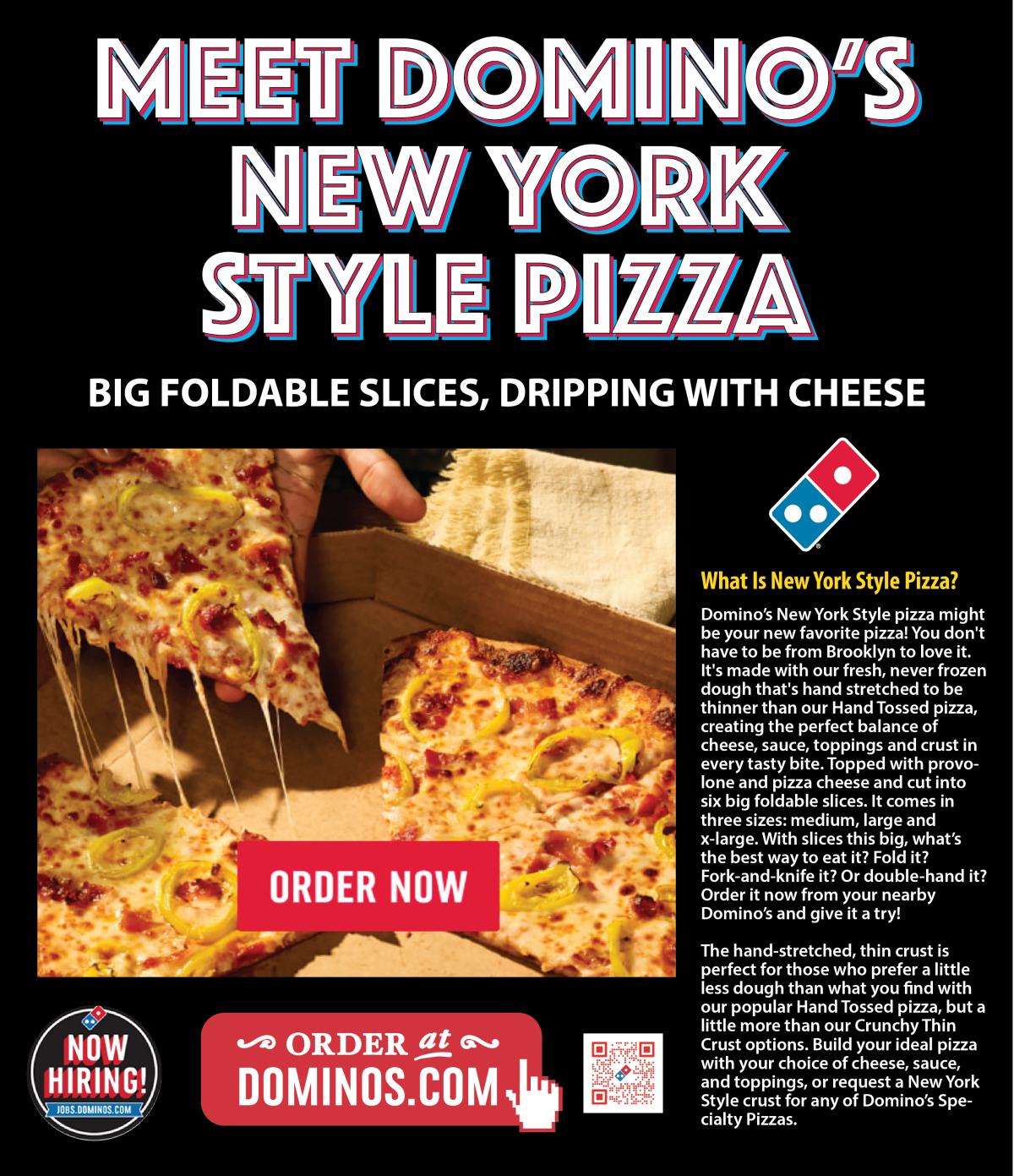 Domino's Pizza Menu