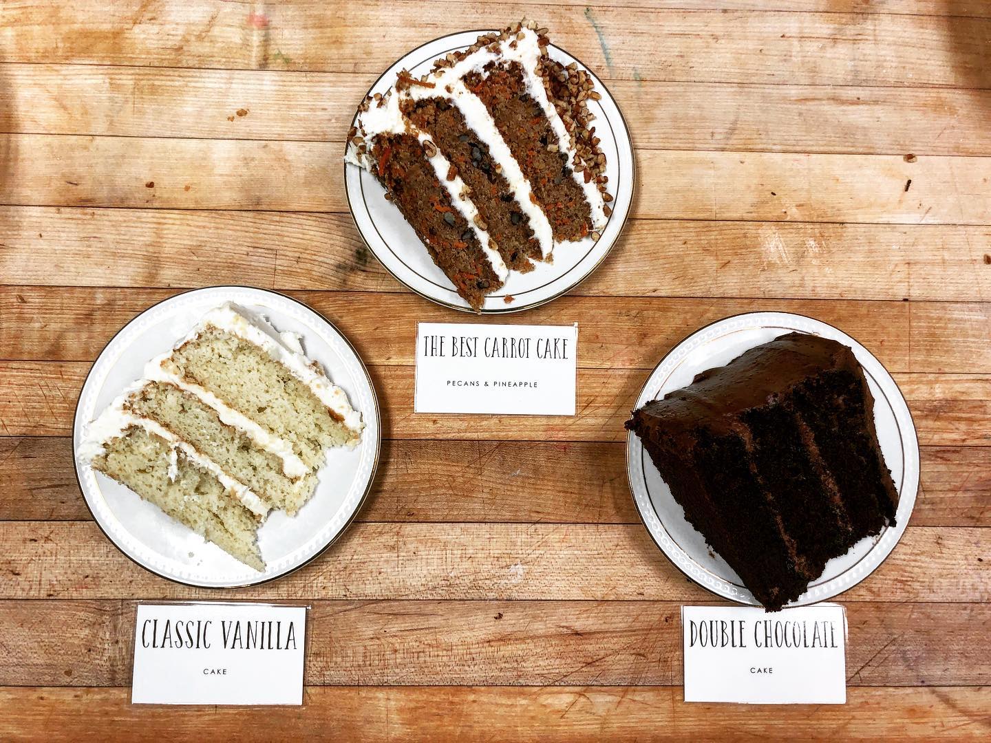 Ally & Eloise Bakeshop Menu