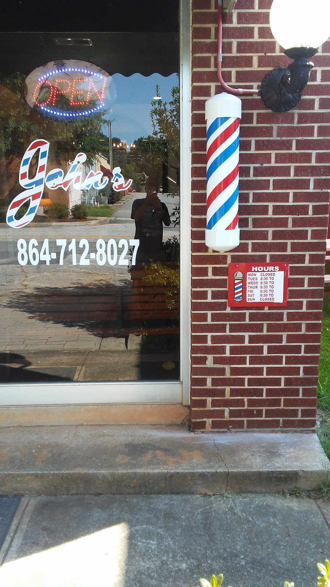 Johns Barber Shop 107B E Broad St, Iva South Carolina 29655