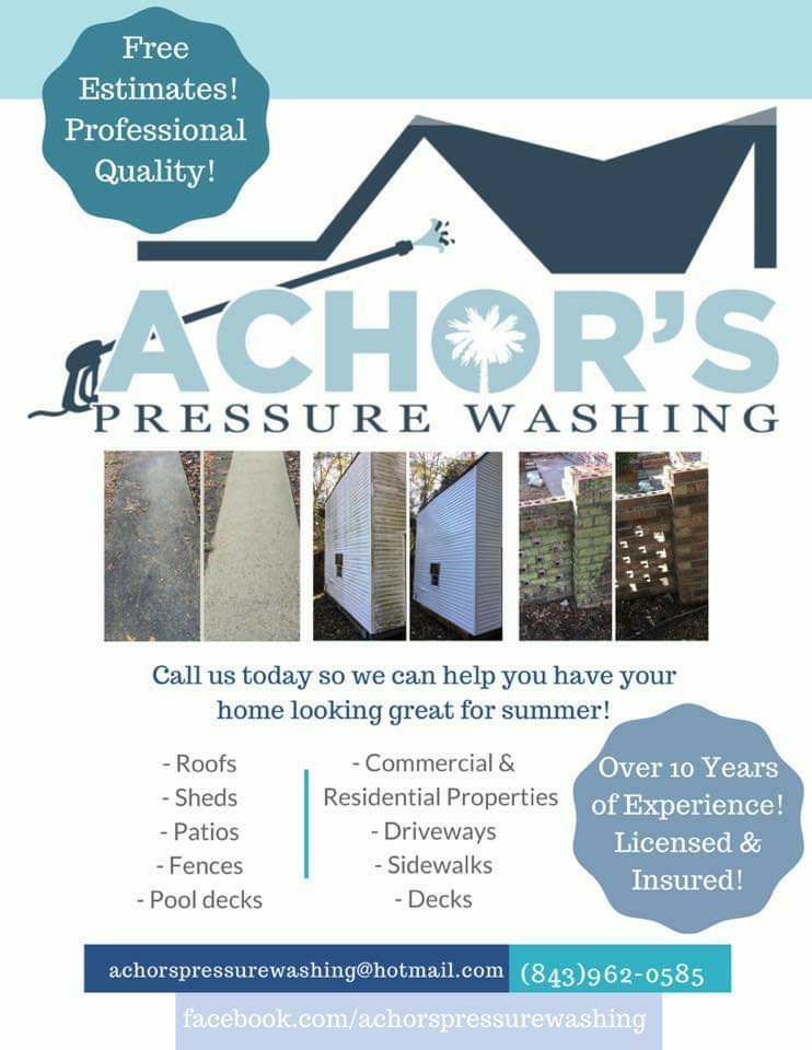 Achor's Pressure Washing 910 16th St B, Port Royal South Carolina 29935