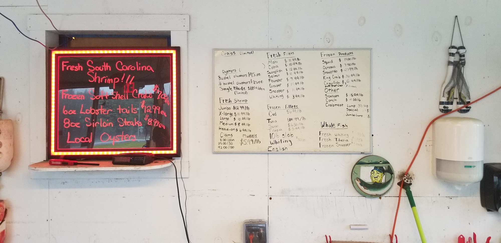 Captain Mike's Seafood Menu