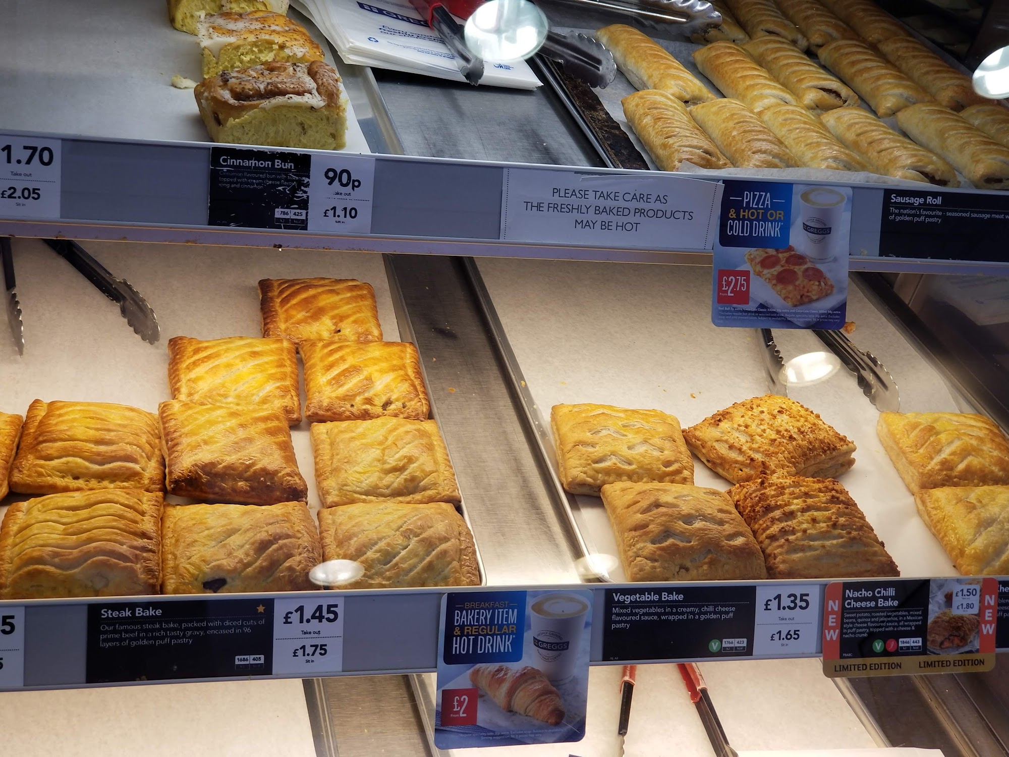 Greggs Menu
