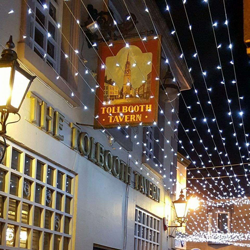 Tolbooth Tavern Tollbooth street and pub are behind the steeple not where it is shown on Kirk Wynd, Tolbooth Street, Falkirk