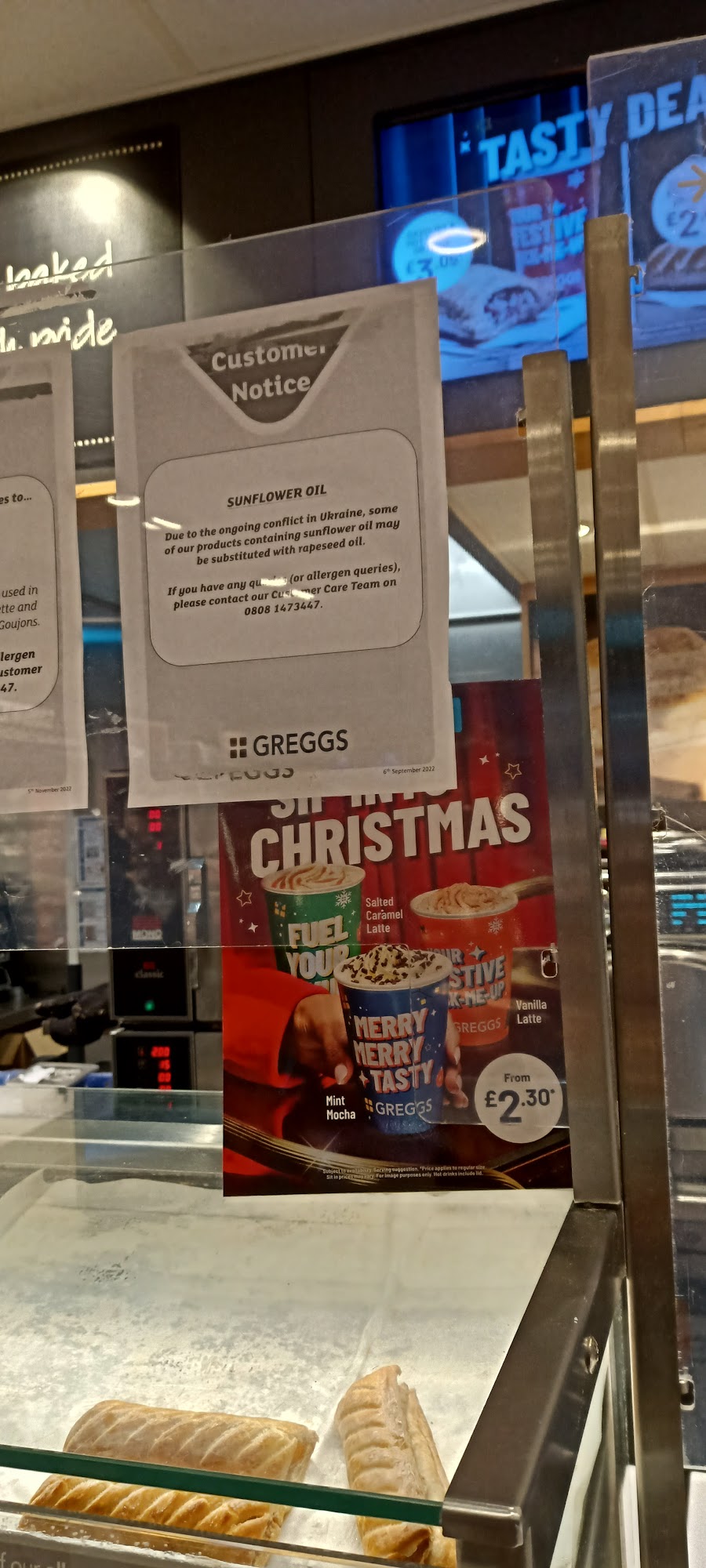 Greggs Menu