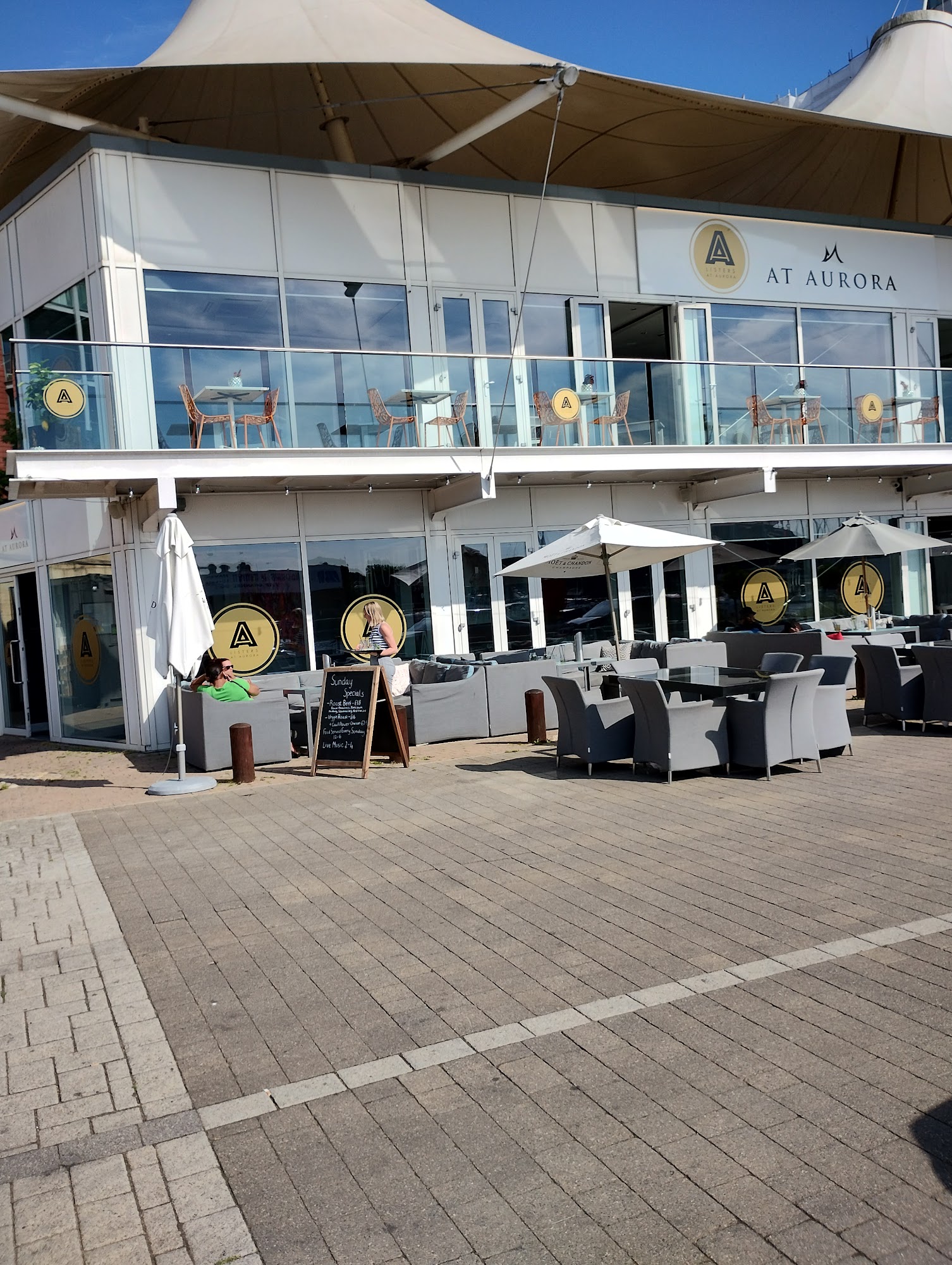 Aurora Bar and Restaurant The Tented Building, Helena Road, Ipswich