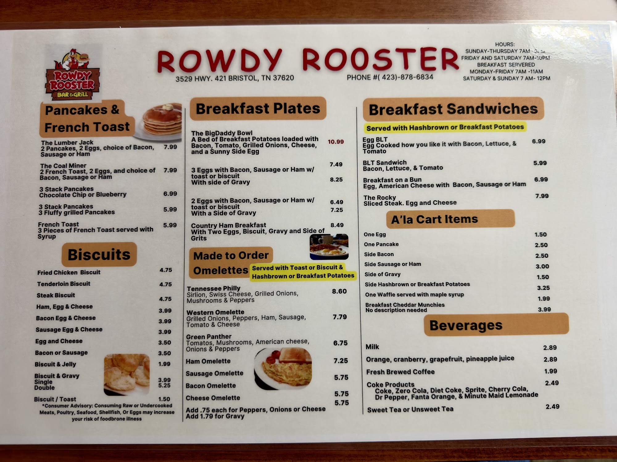 Rowdy Rooster Bar and Grill, Bristol - Menu, Reviews (73), Photos (17 ...