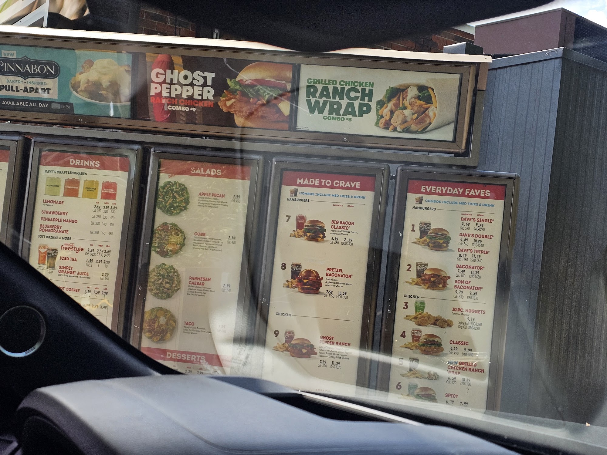 Wendy's Menu