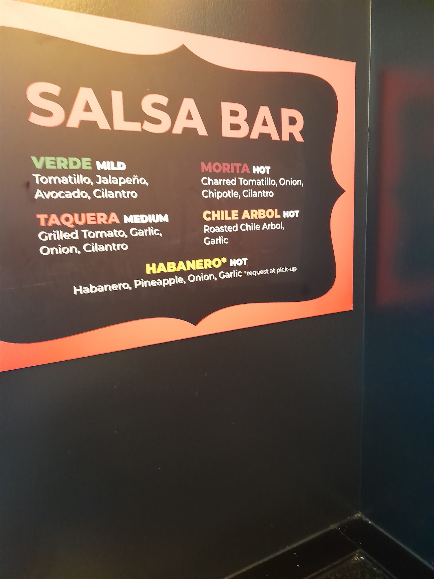 Taco Bamba Green Hills Menu