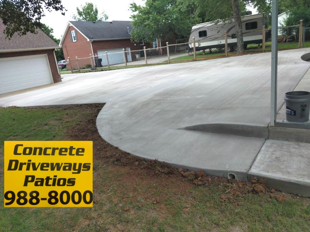 Concrete Driveways Patios 1545 Jarratt Dr, Rockvale Tennessee 37153