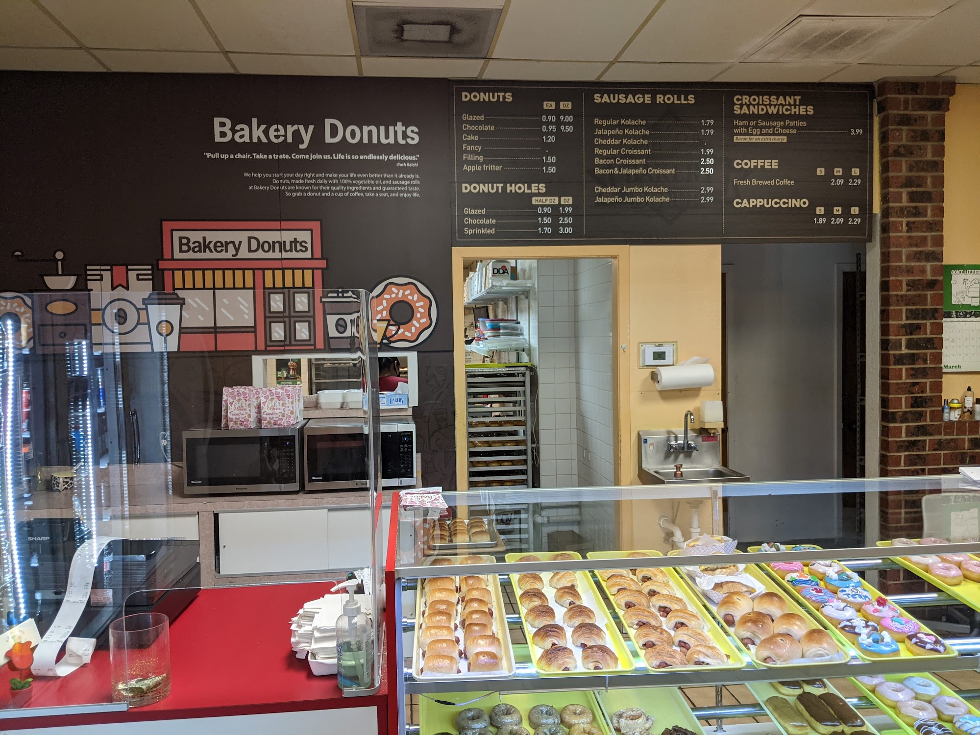 Bakery Donuts Menu