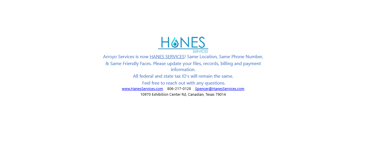 Hanes Services 10970 Exhibition Rd, Canadian Texas 79014