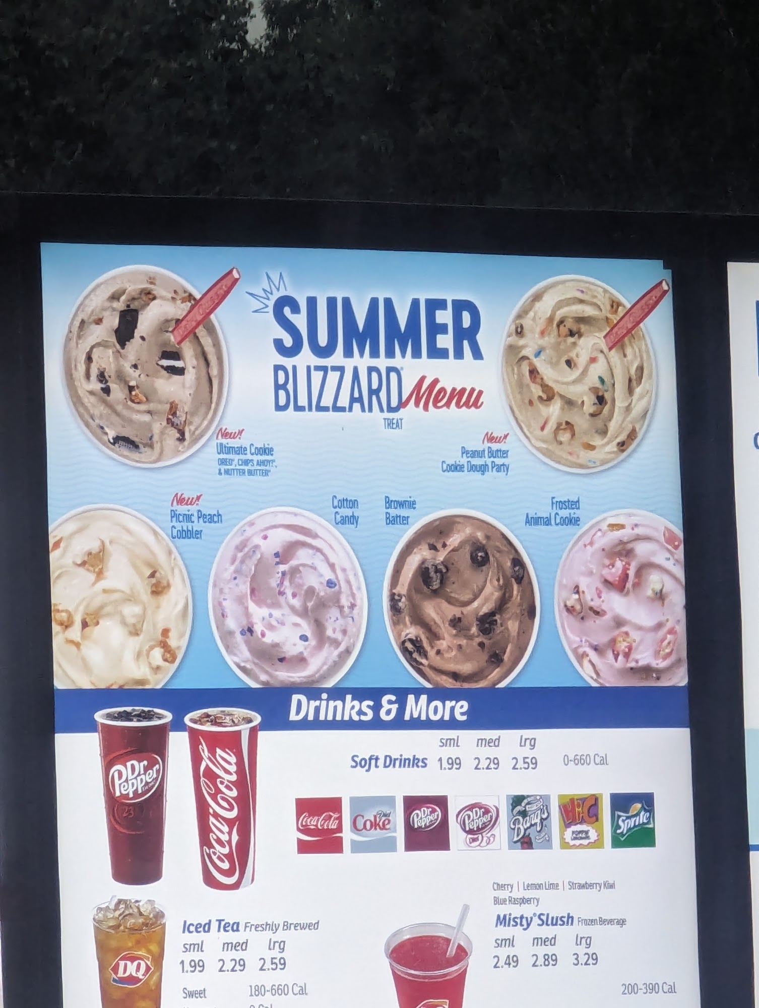 Dairy Queen Menu