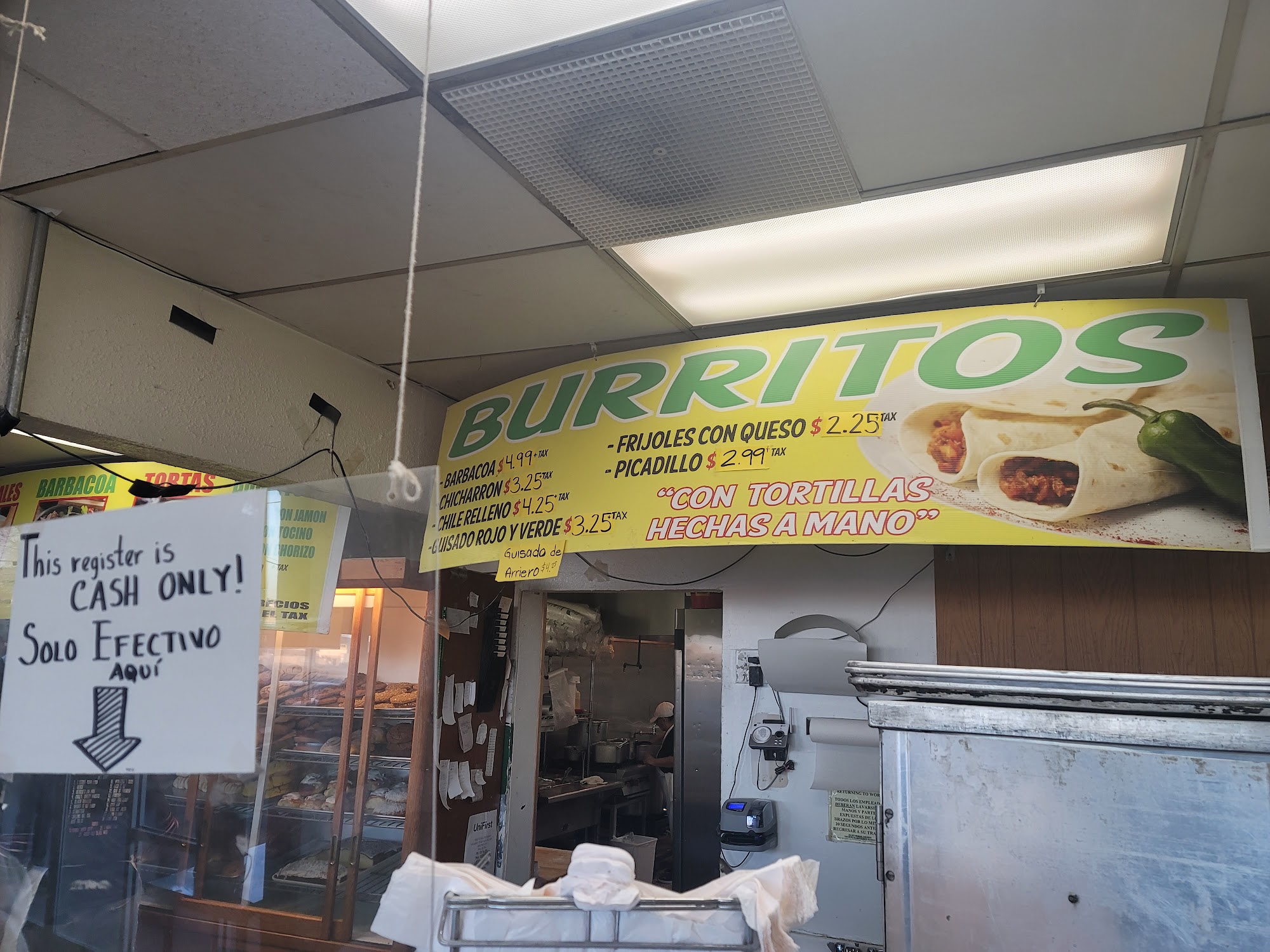 Panaderia La Laguna Menu