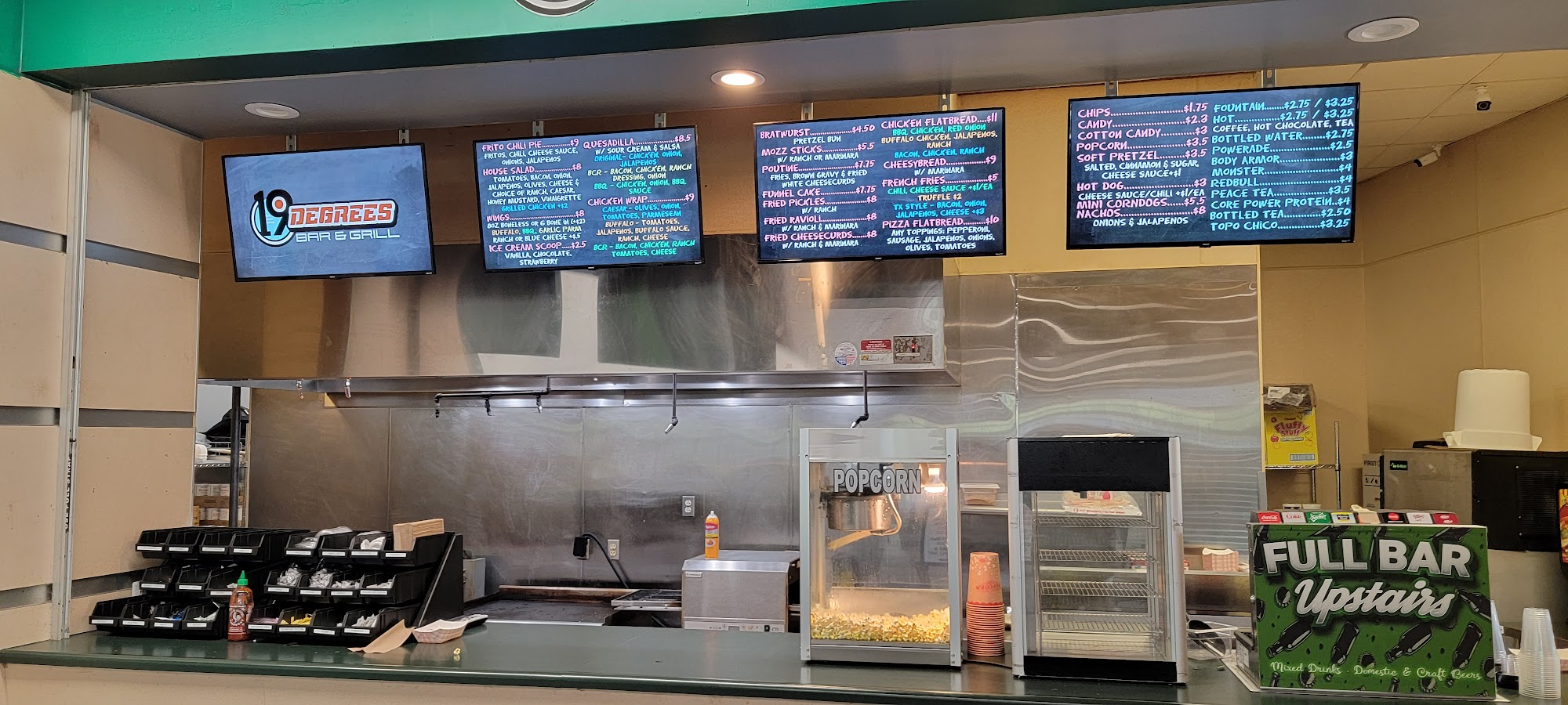 19 Degrees Sports Bar & Grill Menu