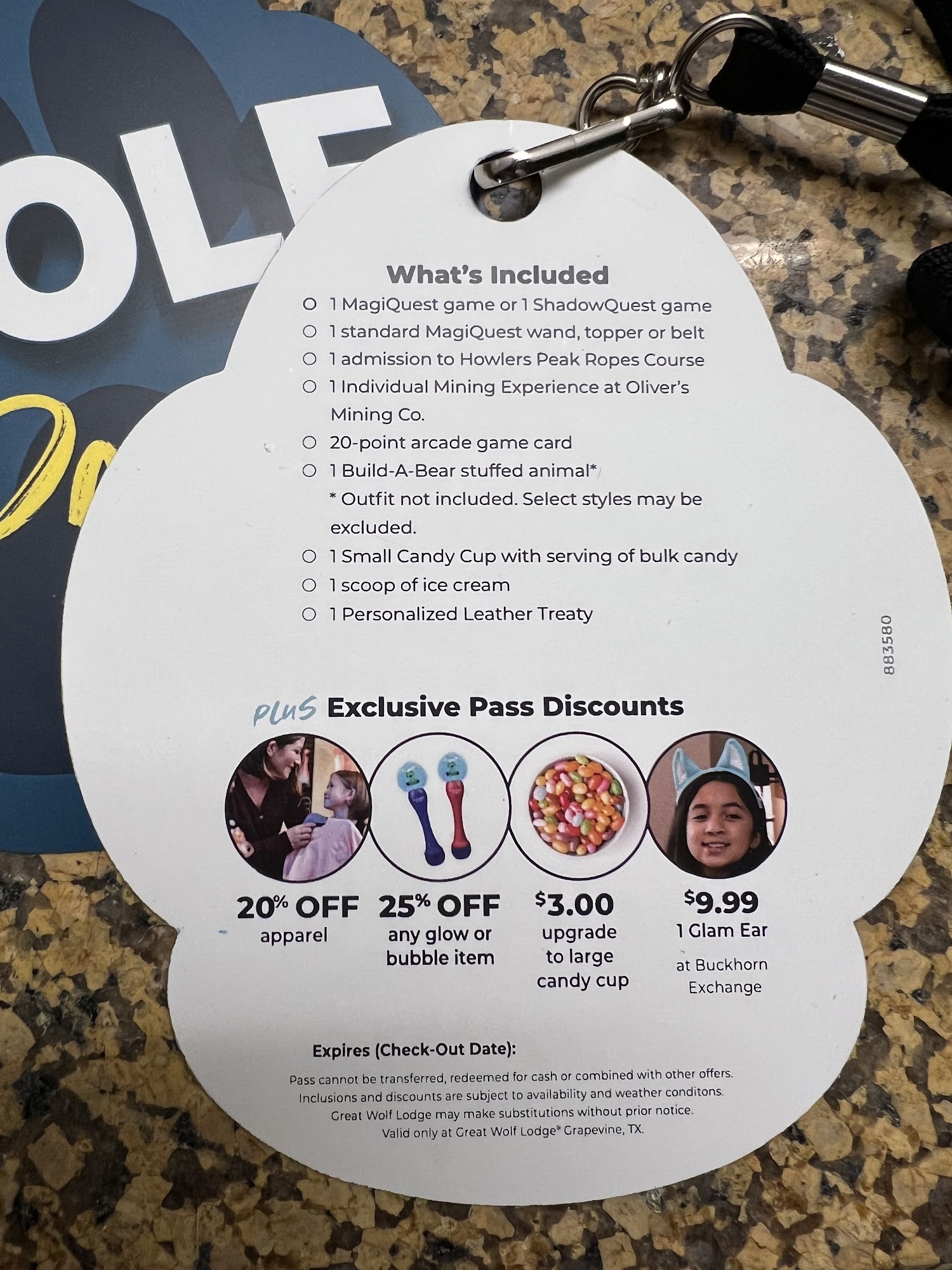 Bear Paw Sweets & Eats at Great Wolf Lodge Menu