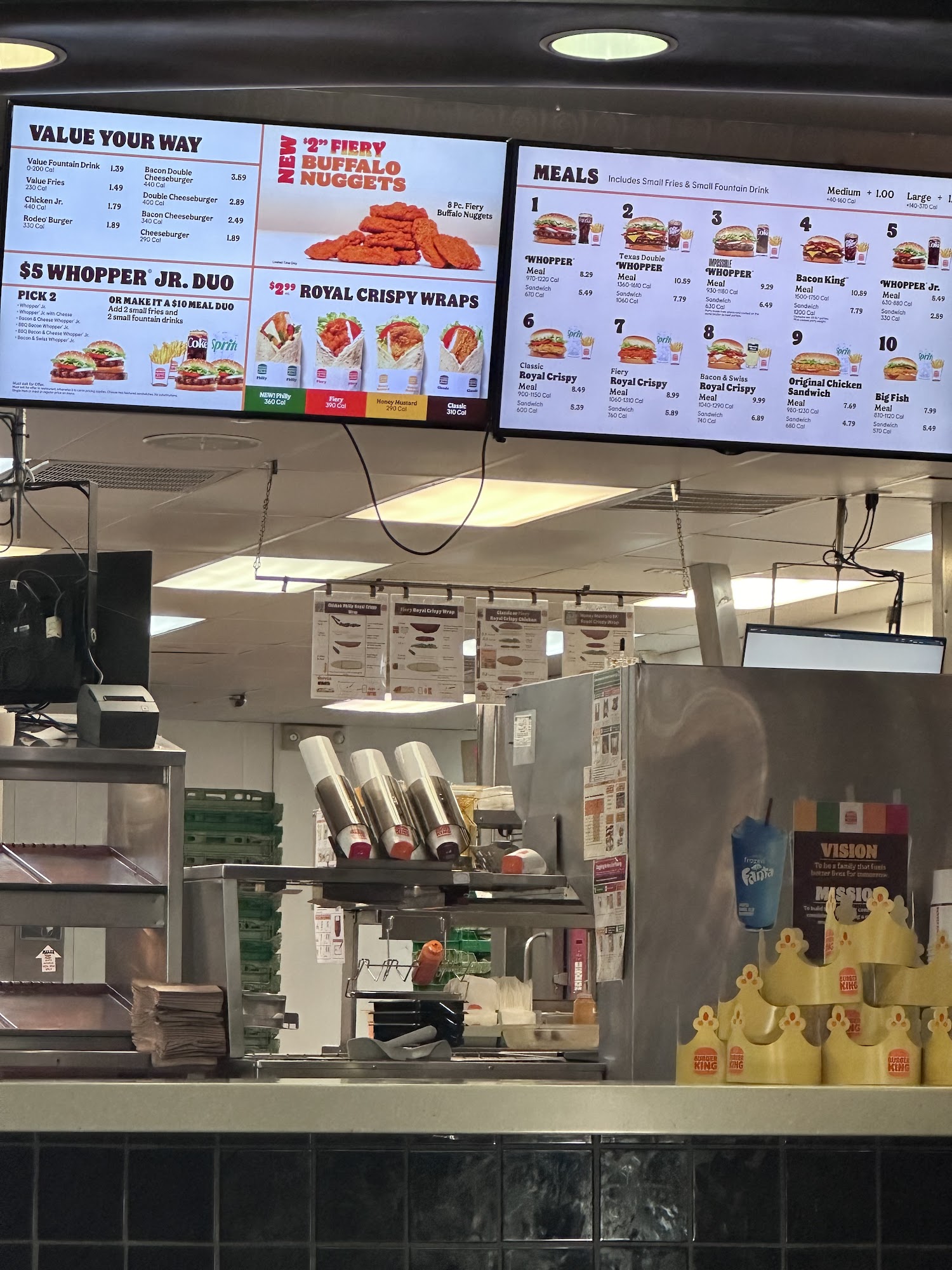 Burger King Menu